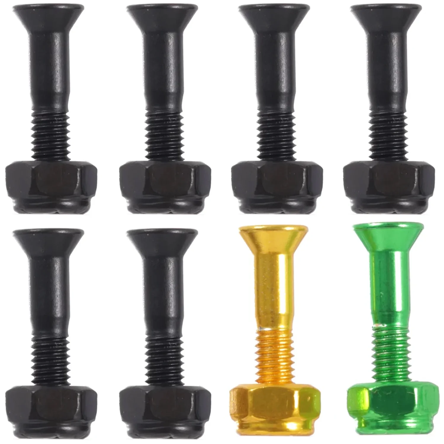 Shake Junt Hardware Black/Green/Yellow 1" Philliips - Image 2