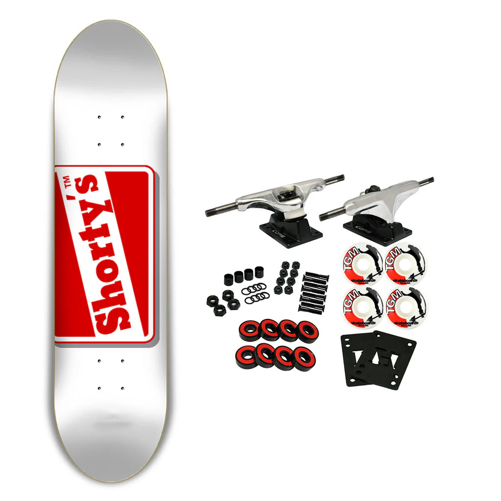 Shorty's Complete OG Logo L White/Red 8.25"