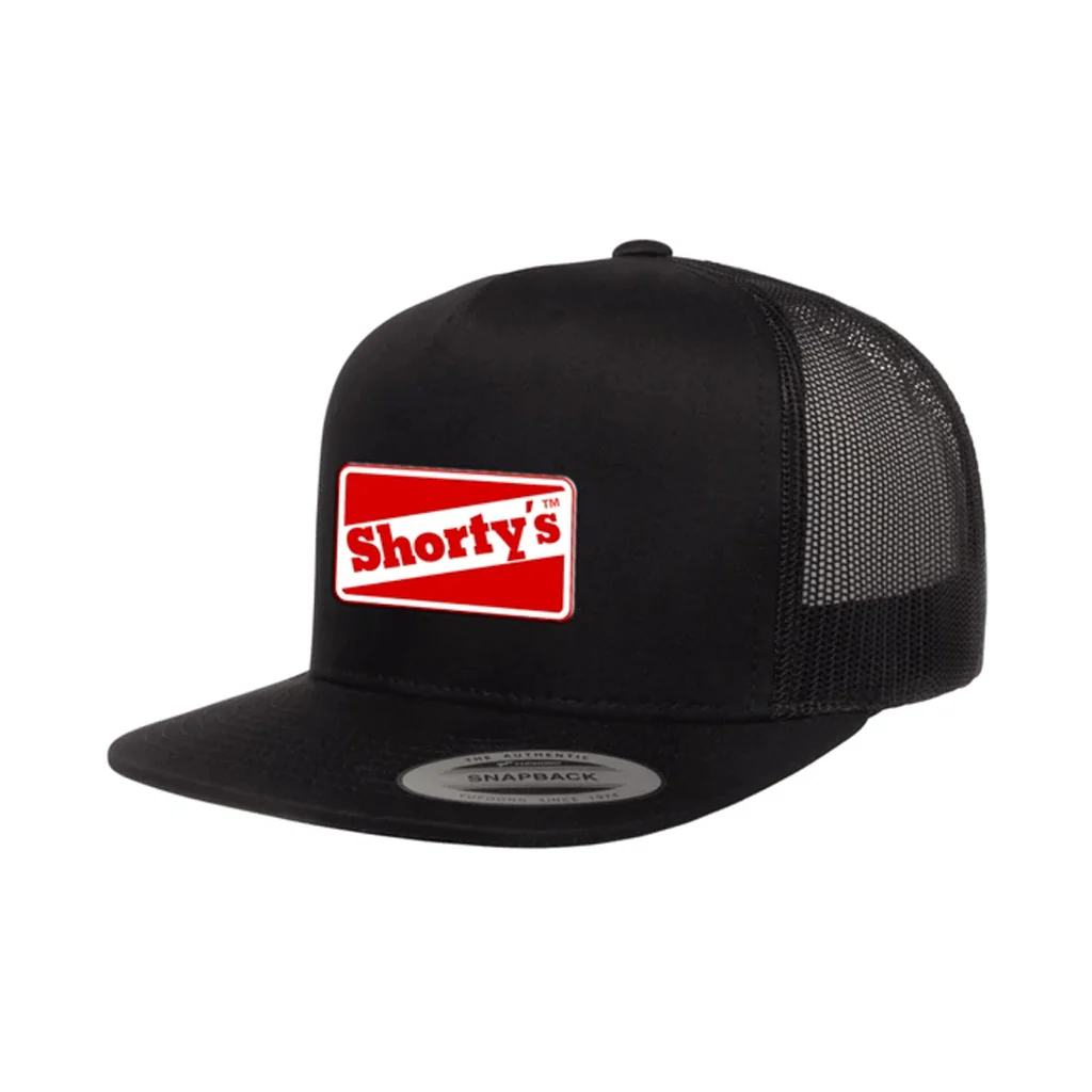 Shorty's Hat OG Red Logo Black