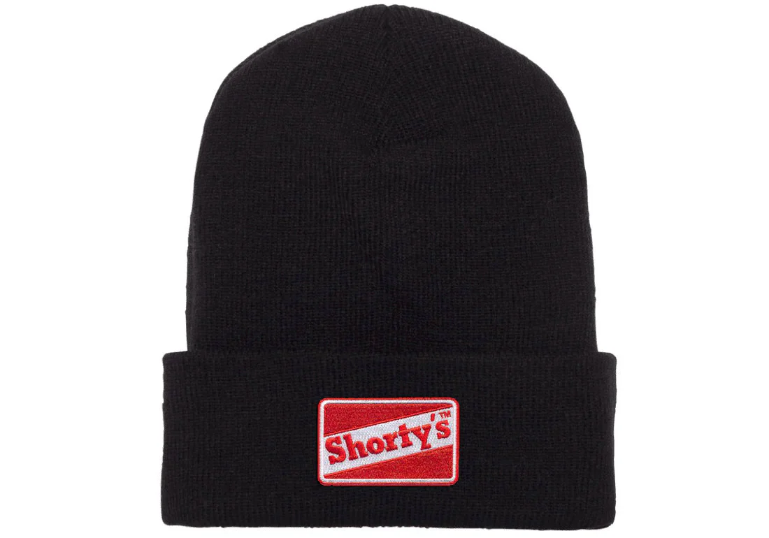 Shorty's Skateboard Beanie OG Logo Cuff Black