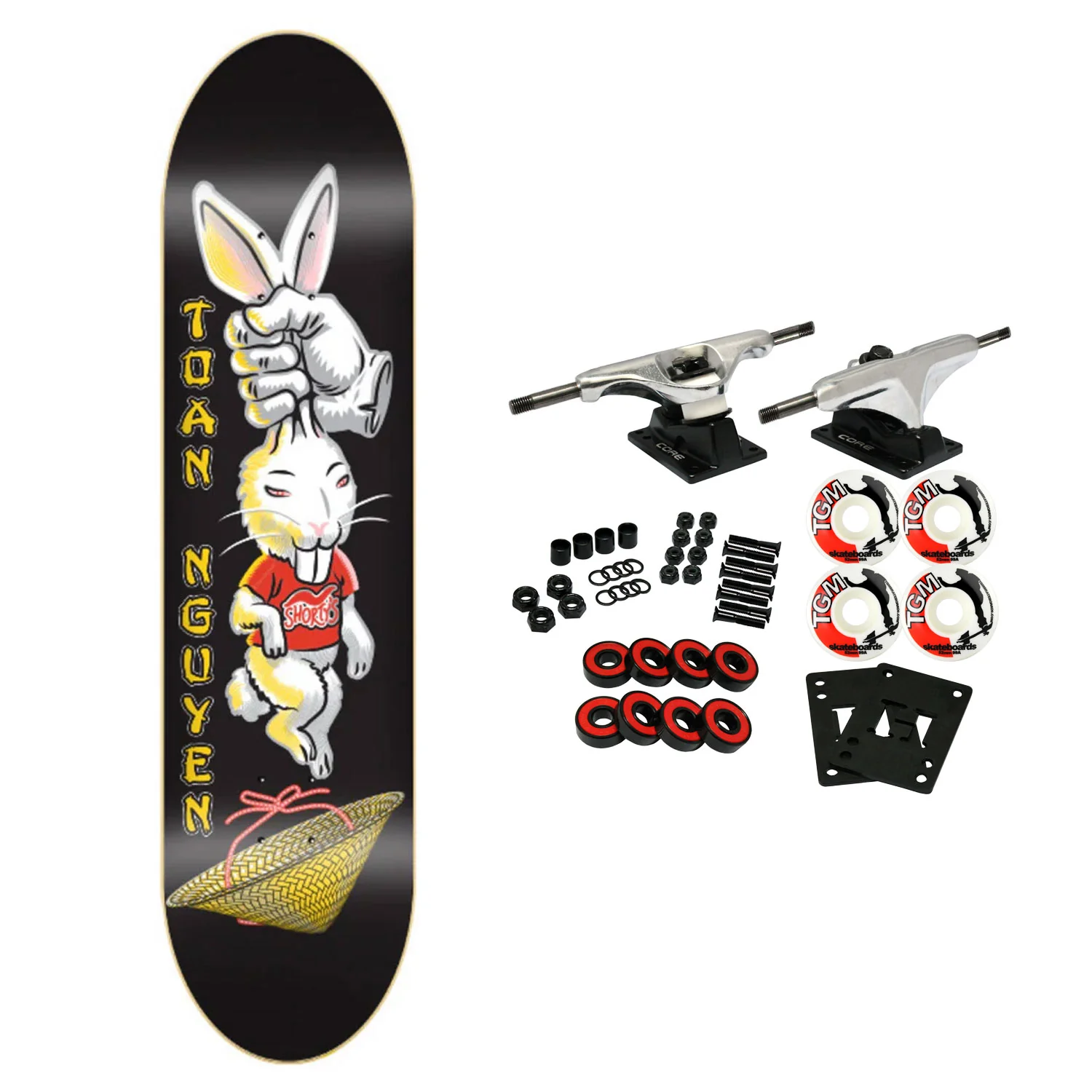 Shorty's Skateboard Complete Toan Rabbit 8.25"