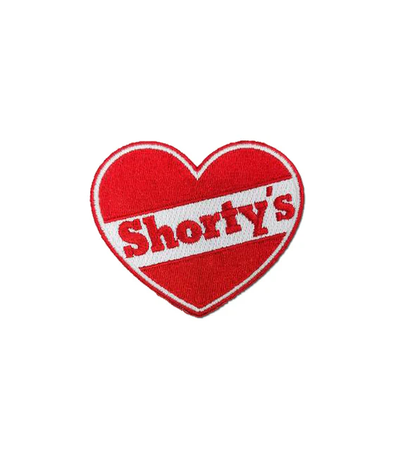 Shortys Skateboards Patch Heart Logo 3"