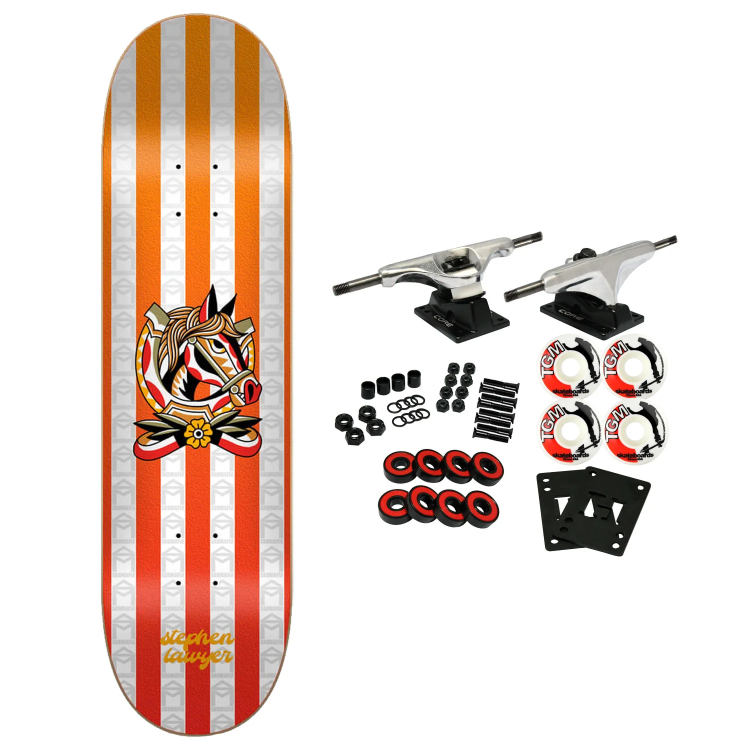 Sk8 Mafia Skateboard Complete Good Luck Stephen Lawyer 8.3" x 32"