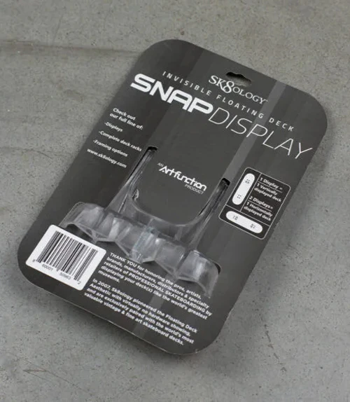 Sk8ology Snap Skateboard Deck Hanger Clear Hanging Display Mount - Image 3