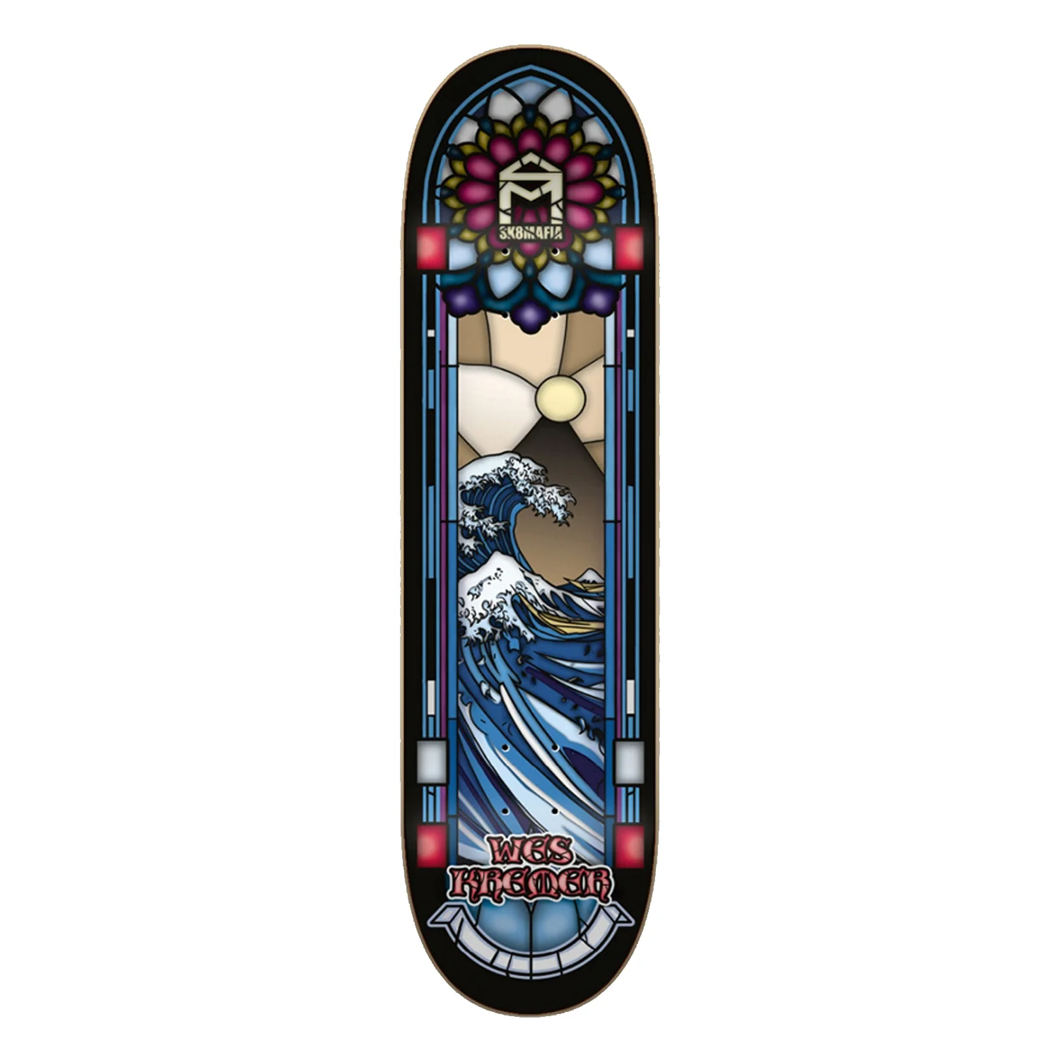 Skate Mafia Skateboard Complete Kremer Stained Glass 8.5" x 32" - Image 2