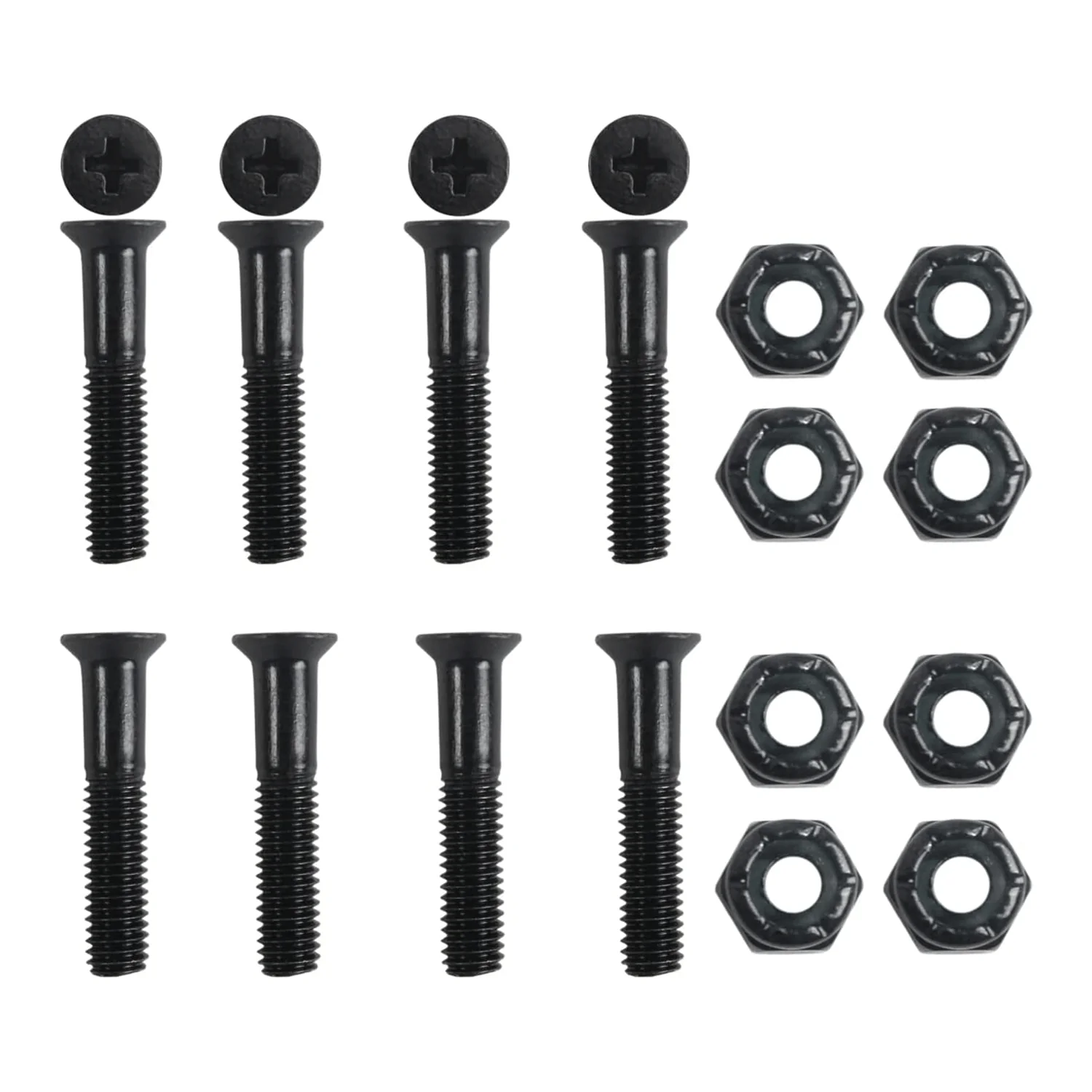 Skateboard Hardware Refresh Kit - Bearings, Risers, 1" Hardware, Nuts - Image 3