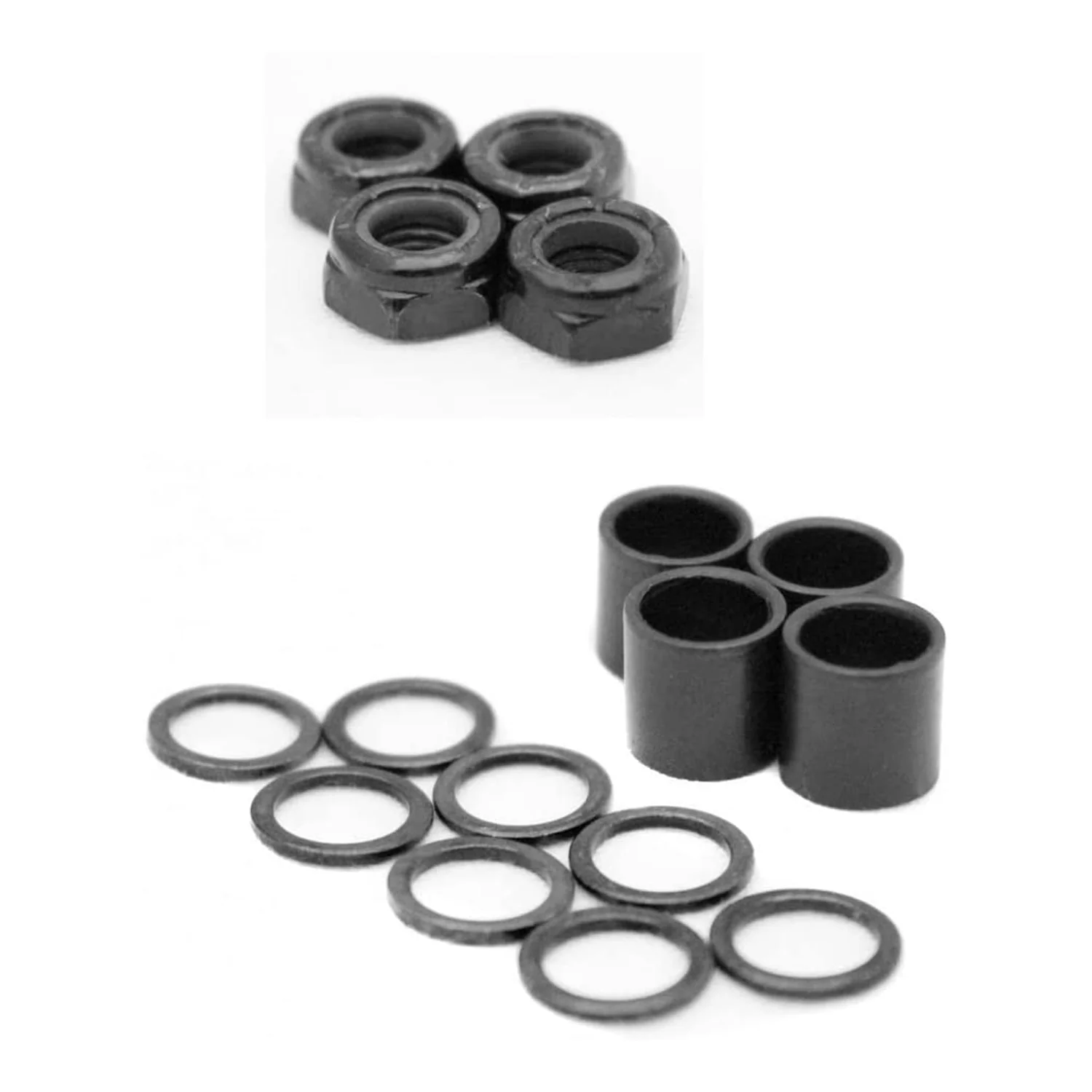 Skateboard Hardware Refresh Kit - Bearings, Risers, 1" Hardware, Nuts - Image 5