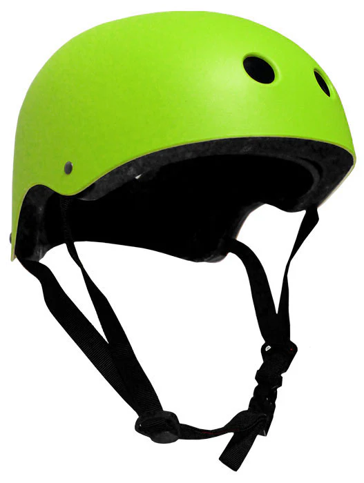 Skateboard Helmet Elbow/Knee/Wrist Pad Combo Skateboarding Skate Park Safety Kit Neon Green Helmet Extra Small Pads - Image 2