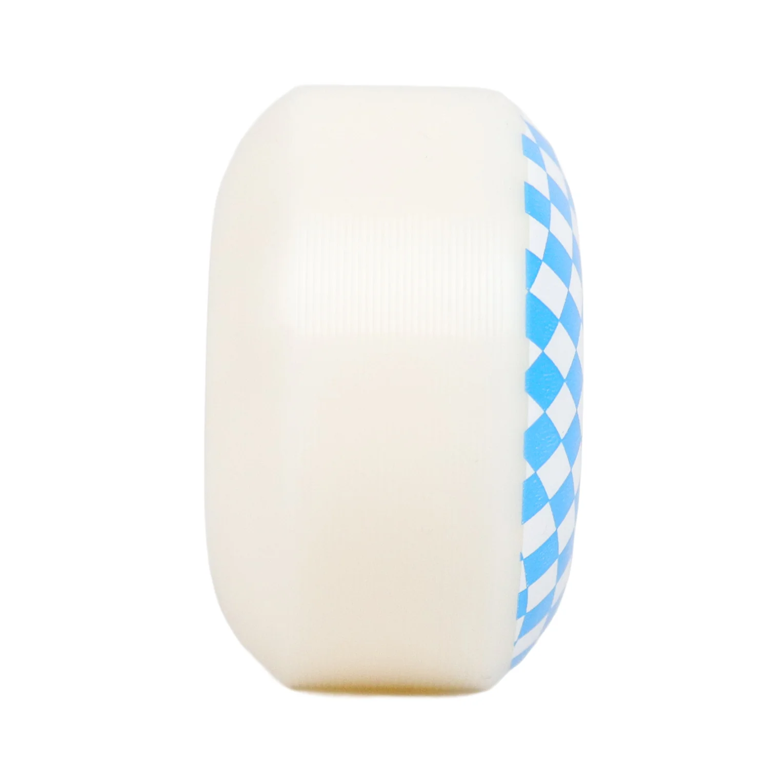 Skateboard Wheels 52mm x 31mm 100A High Rebound Checker White/Blue - Image 4