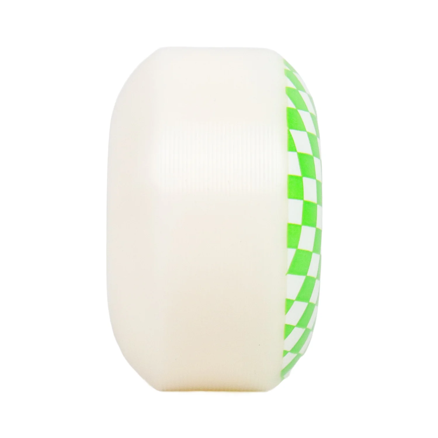 Skateboard Wheels 52mm x 31mm 100A High Rebound Checker White/Green - Image 4