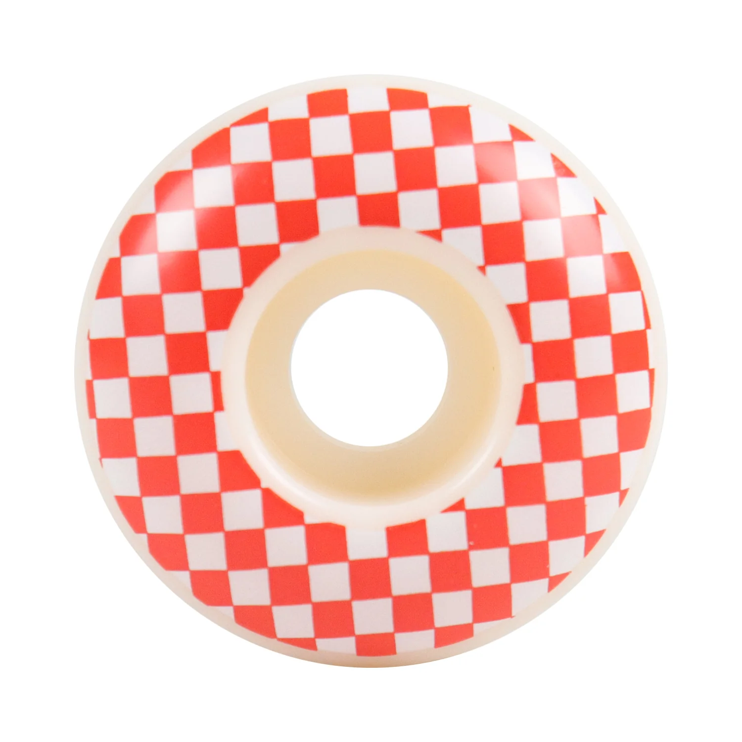 Skateboard Wheels 52mm x 31mm 100A High Rebound Checker White/Red - Image 2