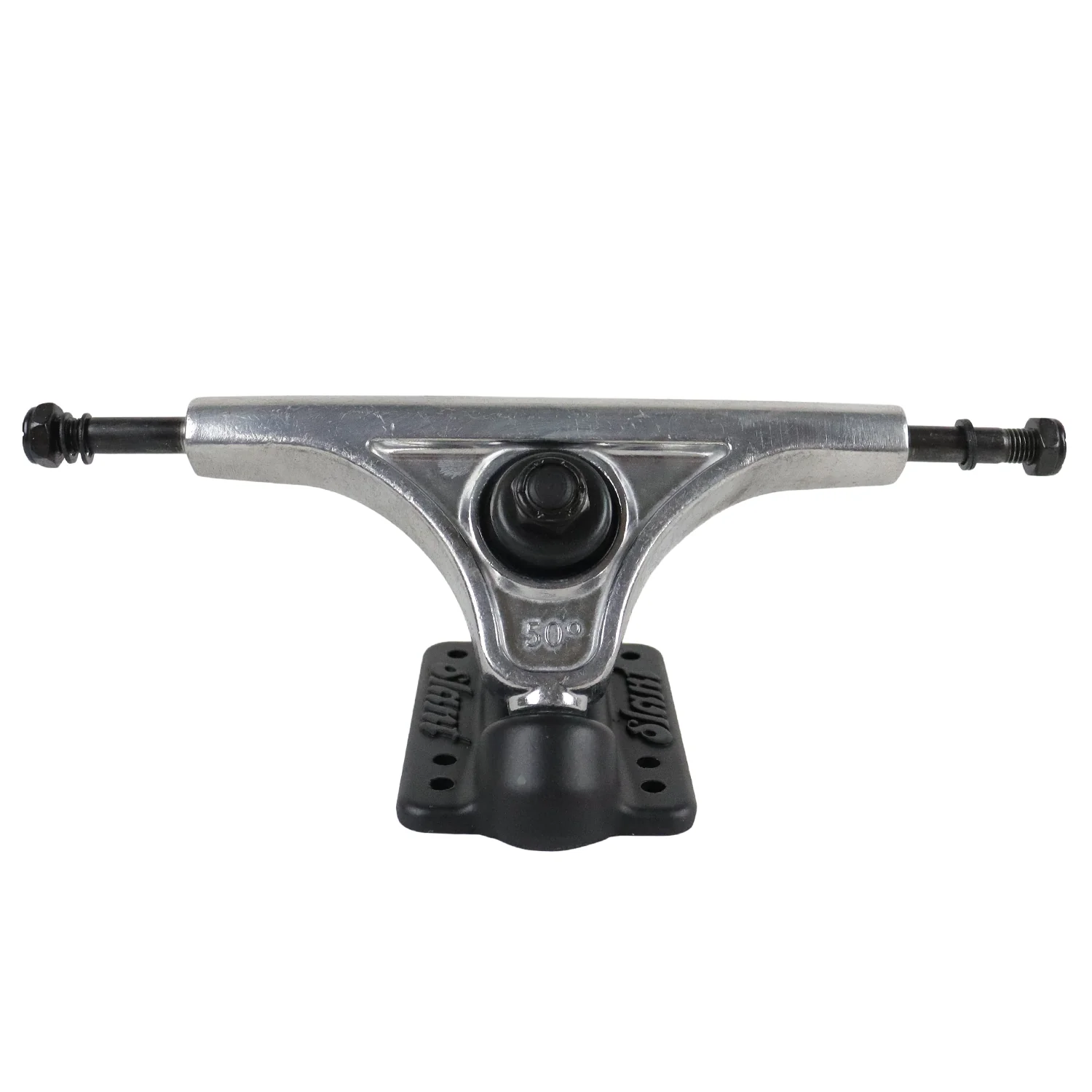 Slant Longboard Trucks Reverse Kingpin Raw/Black 150 (8.5" Axle) - Image 2