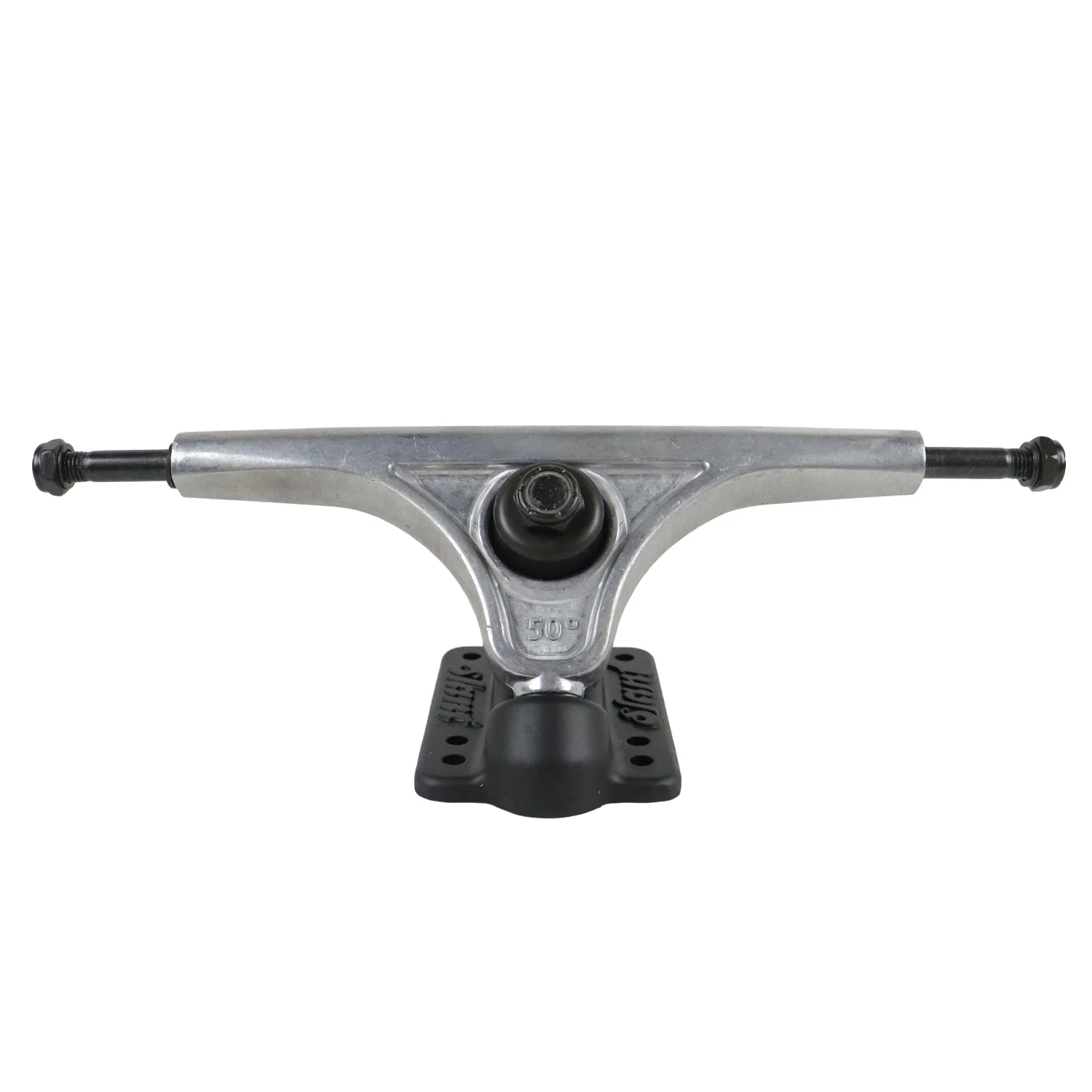 Slant Longboard Trucks Reverse Kingpin Raw/Black 180 (9.75" Axle) - Image 2