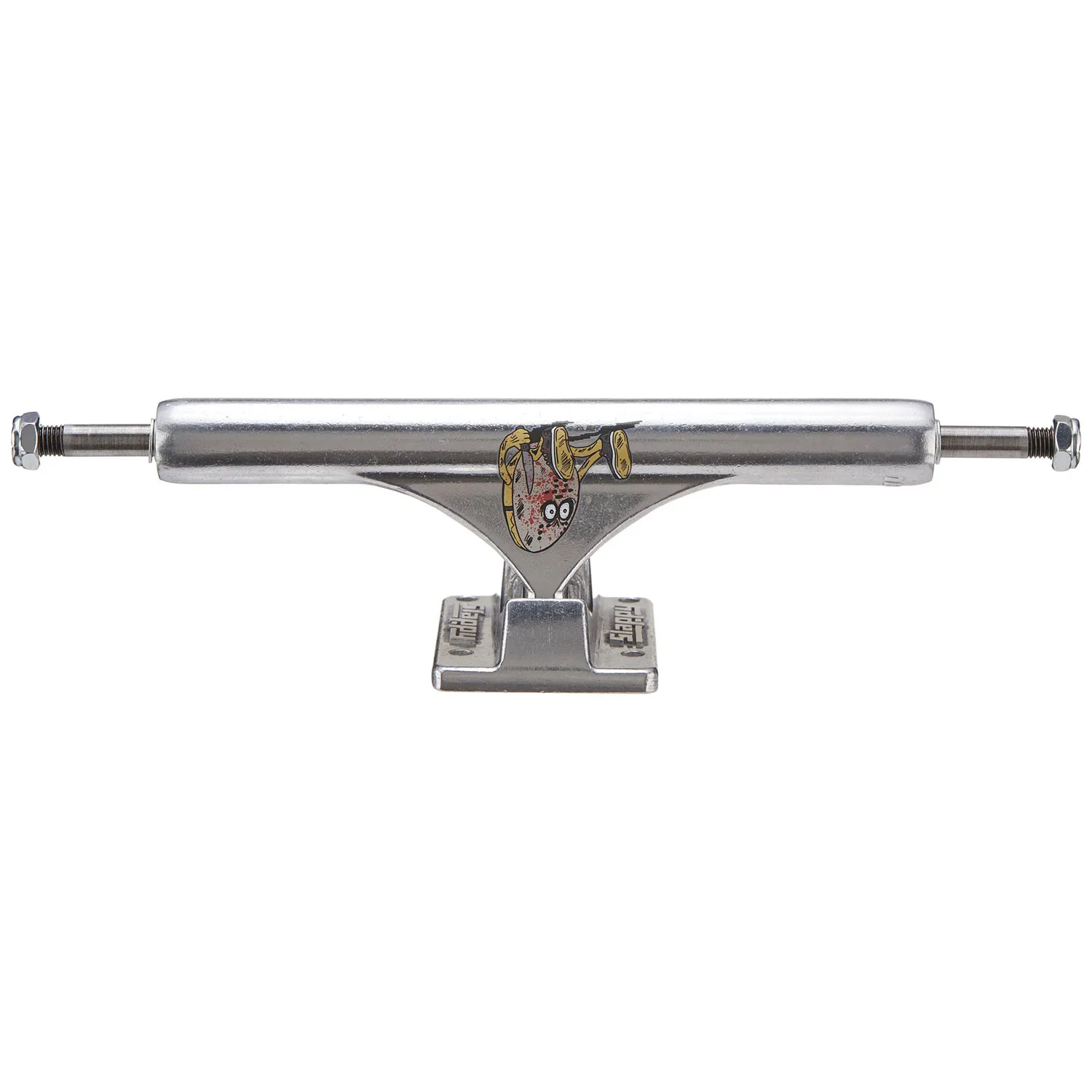 Slappy Skateboard Trucks 8.5" ST1 Inverted Curb Killer Silver - Image 2