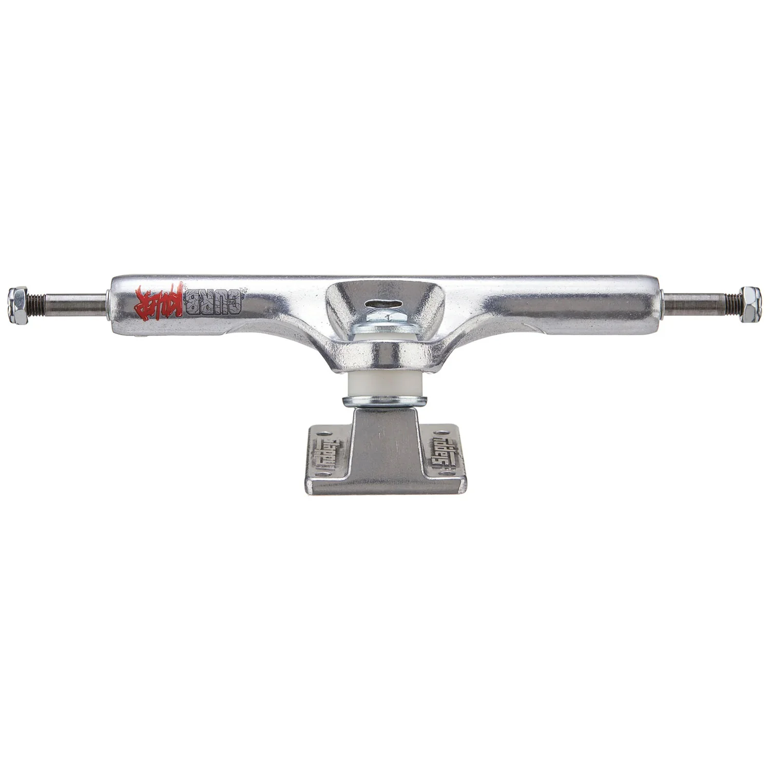 Slappy Skateboard Trucks 8.5" ST1 Inverted Curb Killer Silver - Image 3
