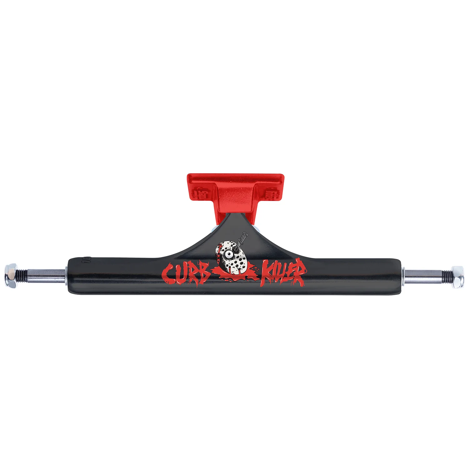 Slappy Skateboard Trucks Curb Killer II Hollow Inverted Black/Red 10.5" - Image 2