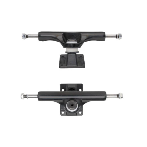Slappy Skateboard Trucks Inverted Hollow Lights Ultra Low Kingpin 8.25" Matte Black/Gold