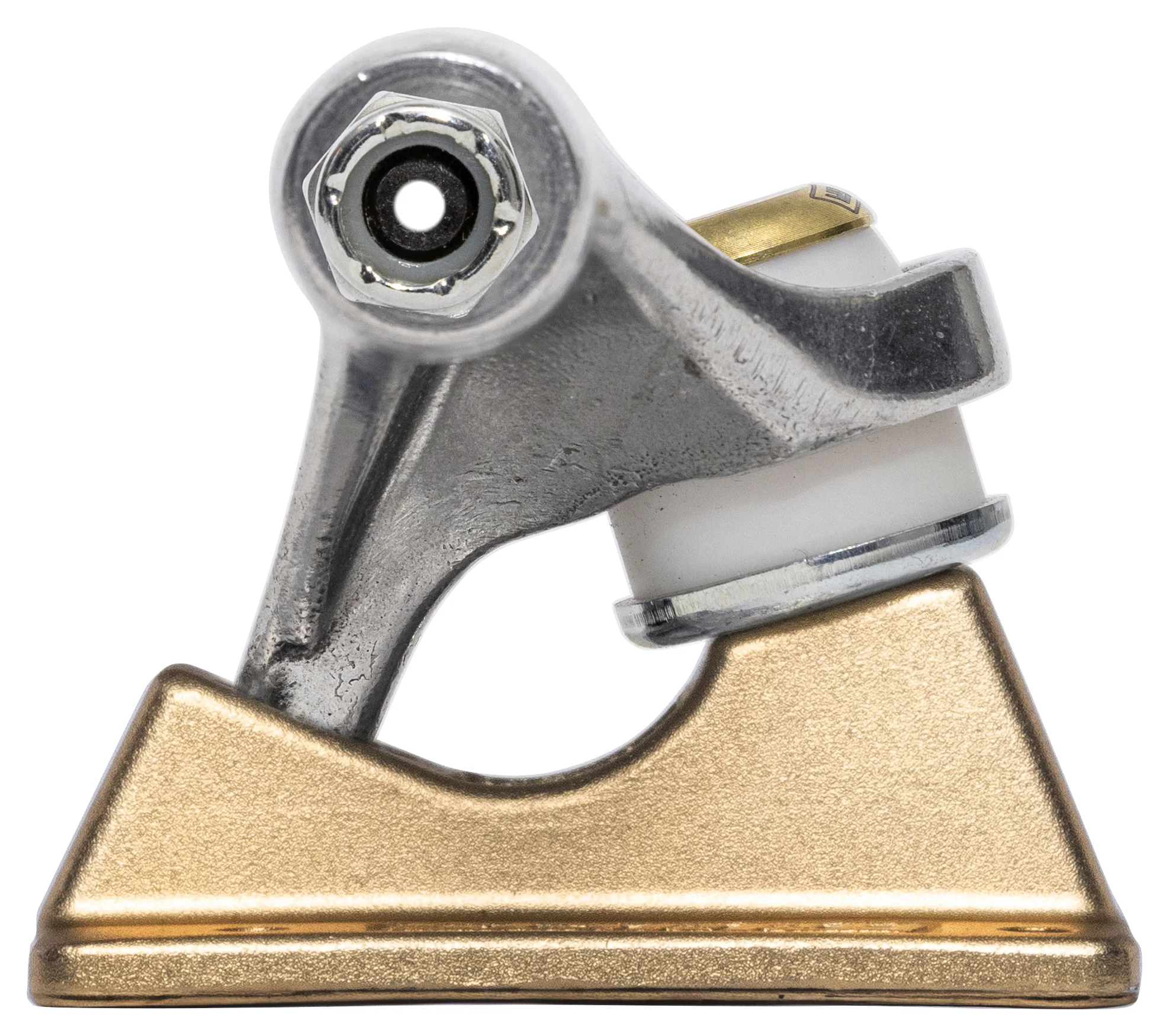 Slappy Skateboard Trucks Inverted Hollow Lights Ultra Low Kingpin 8.25" Polished/Gold/Gold - Image 5