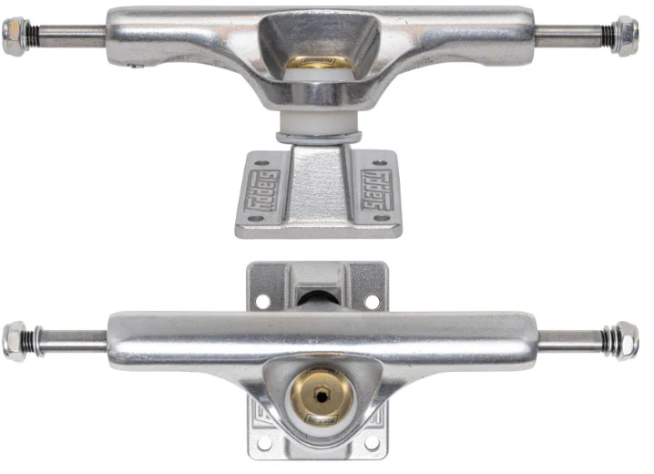 Slappy Skateboard Trucks Inverted Hollow Lights Ultra Low Kingpin 8.25" Silver