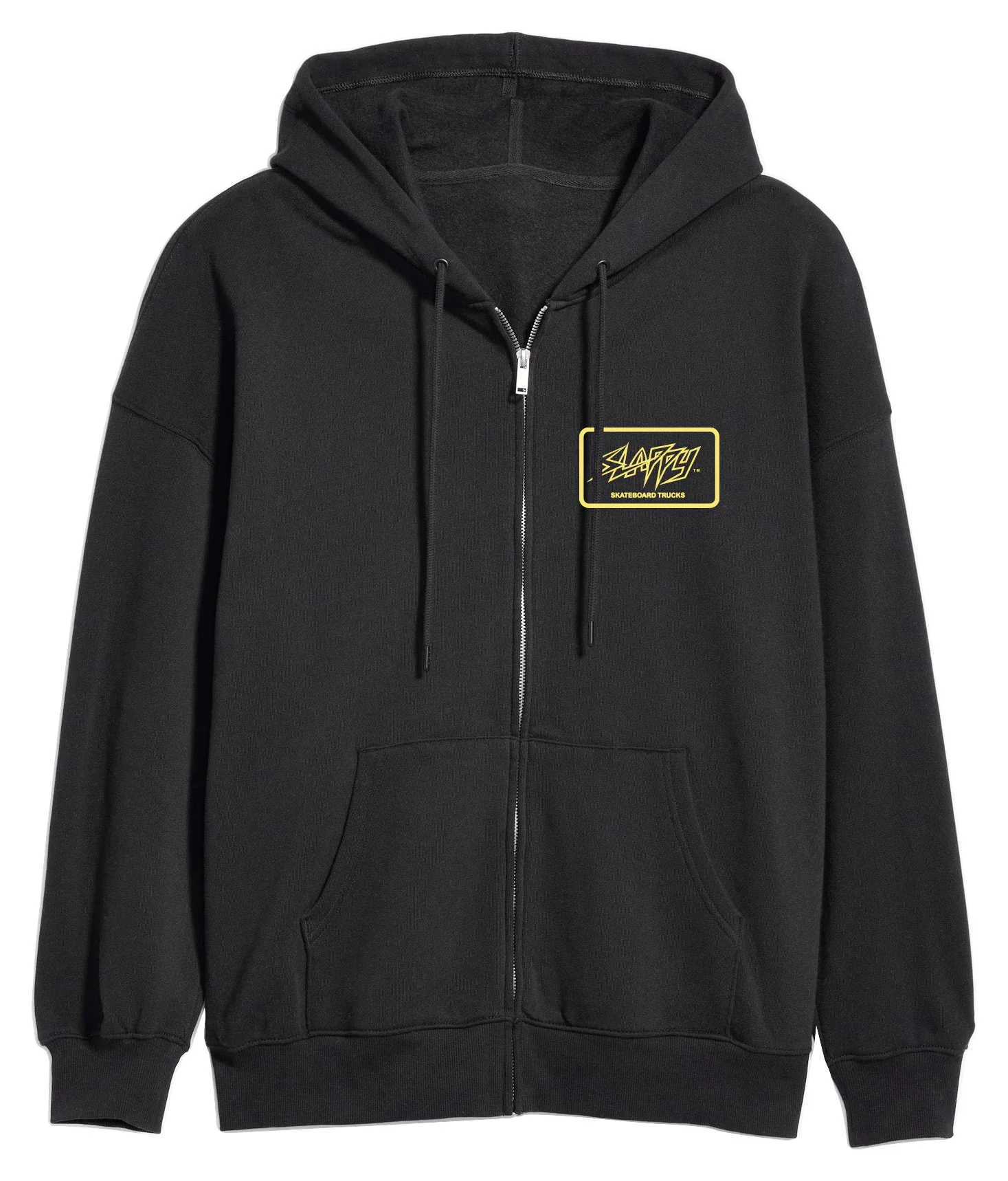 Slappy Trucks Hoody Throwback Zip Black