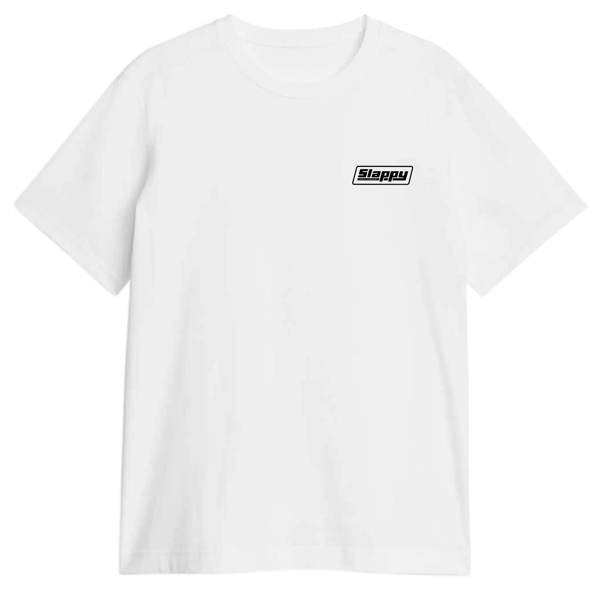Slappy Trucks Shirt Red Curb White - Image 2