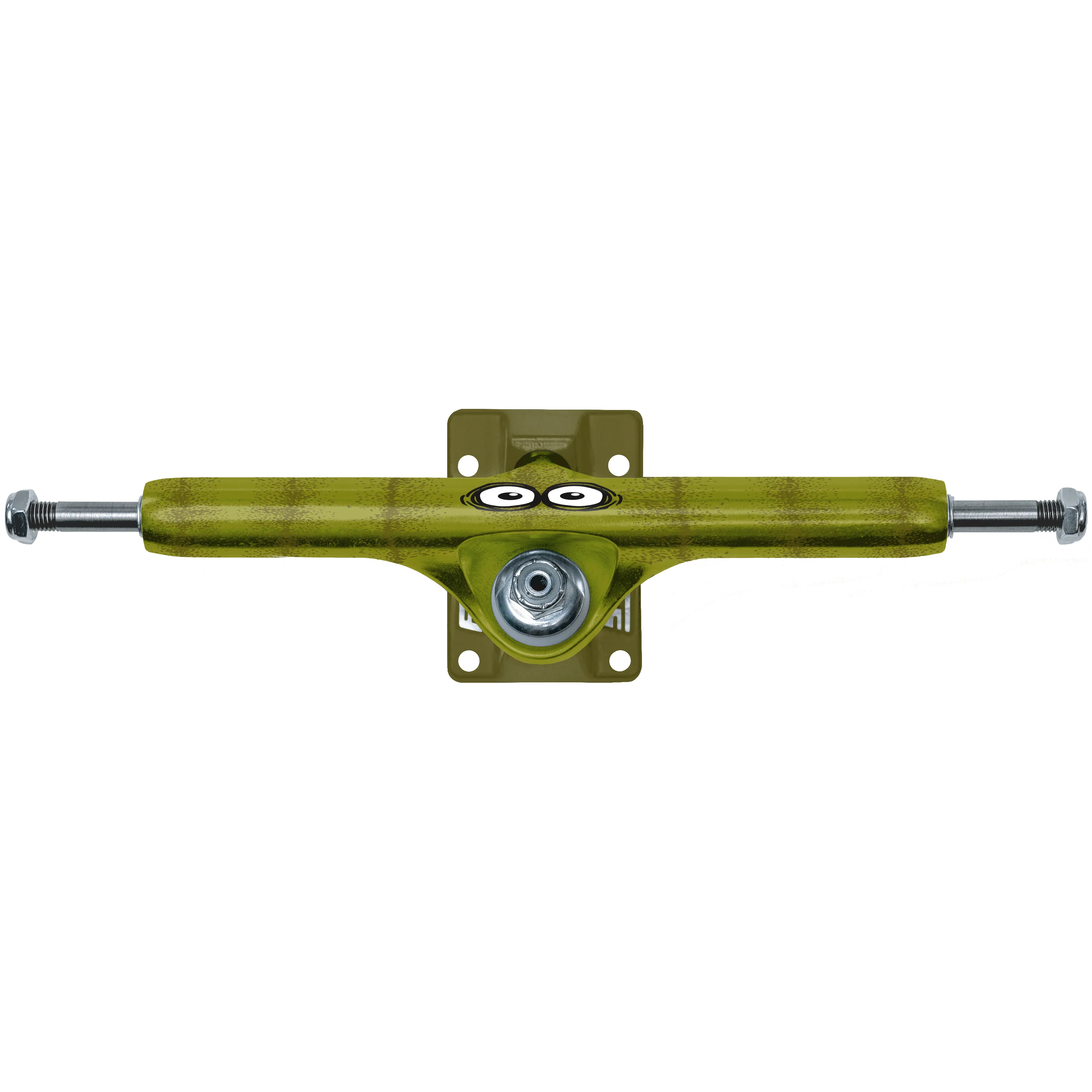 Slappy X Heroin Skateboard Trucks ST1 Hollow Pickle Green 11" (Pair) - Image 4