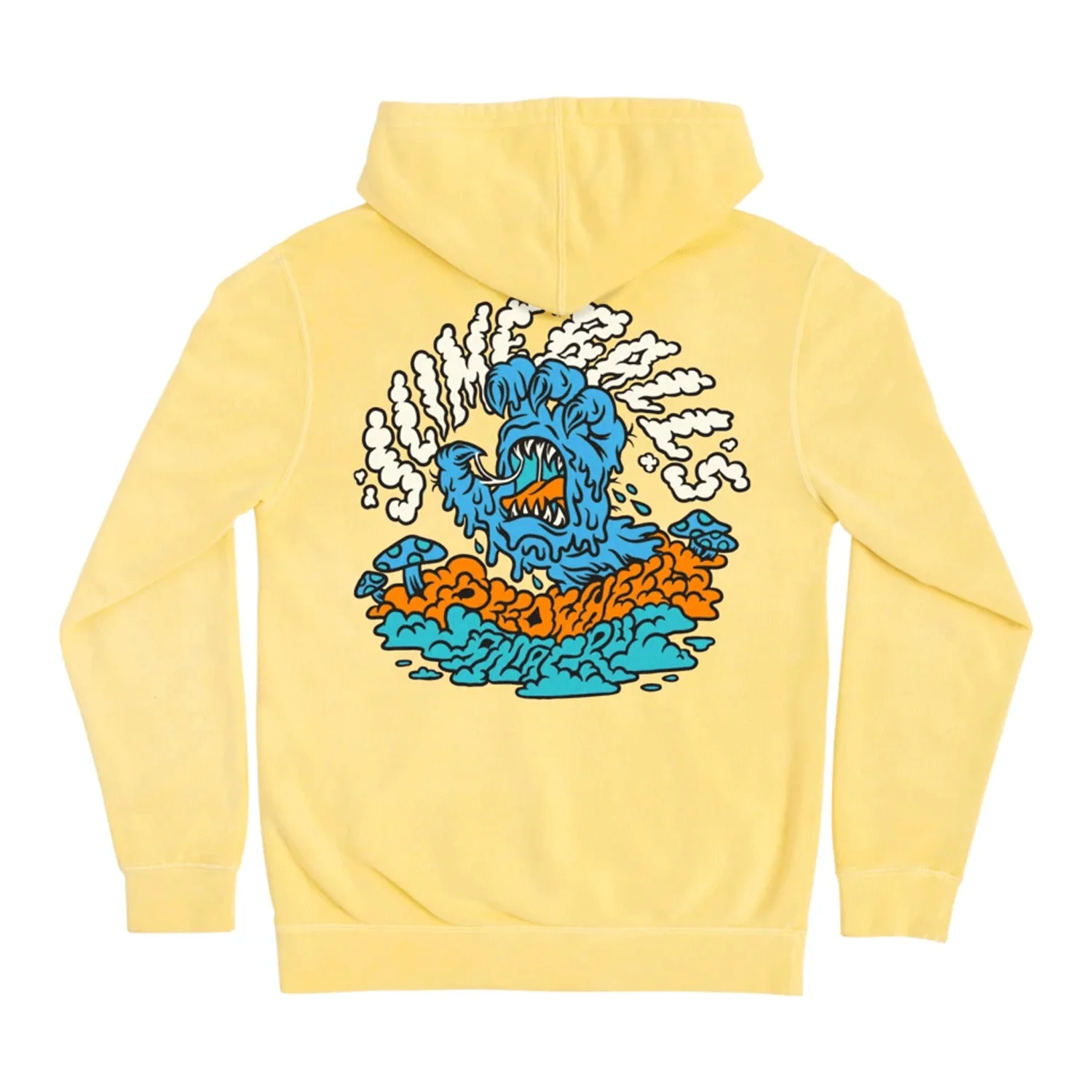 Slime Balls Hoody Toxic Trip Pullover Pigment Yellow - Image 2