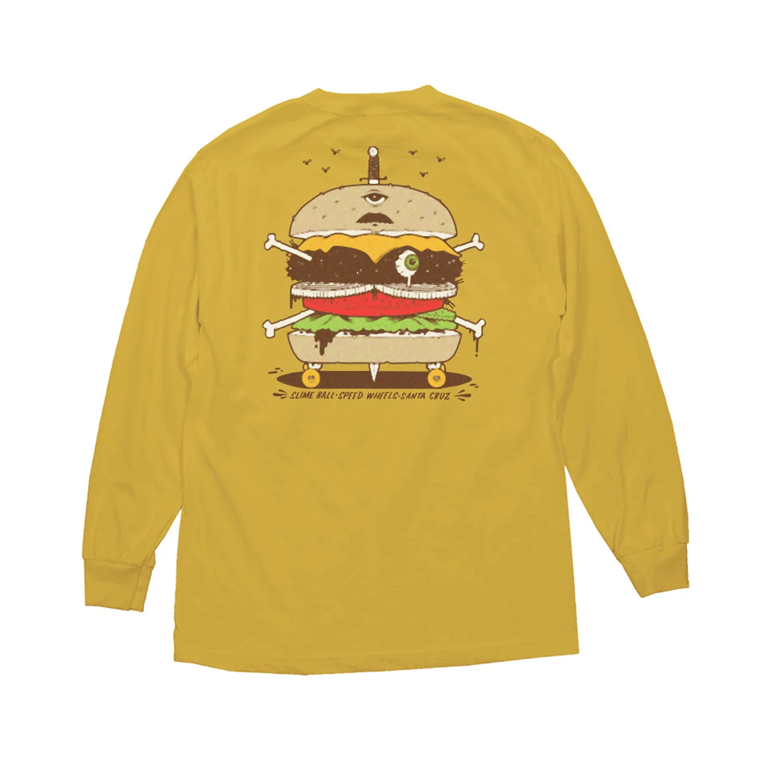 Slime Balls Longsleeve Shirt Burger Balls Cheese - Image 2