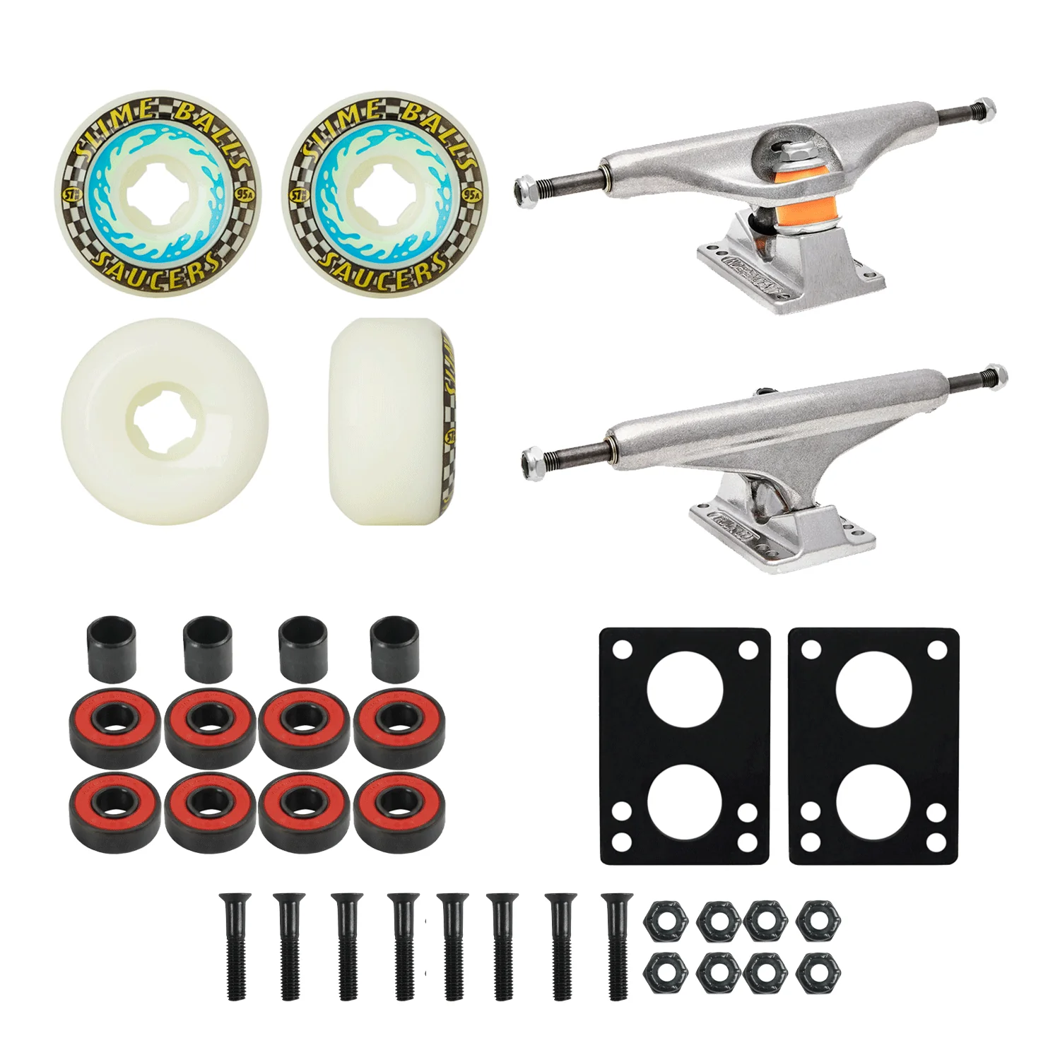 Slime Balls Old School Kit 57mm Saucers, Independent 169 Trucks