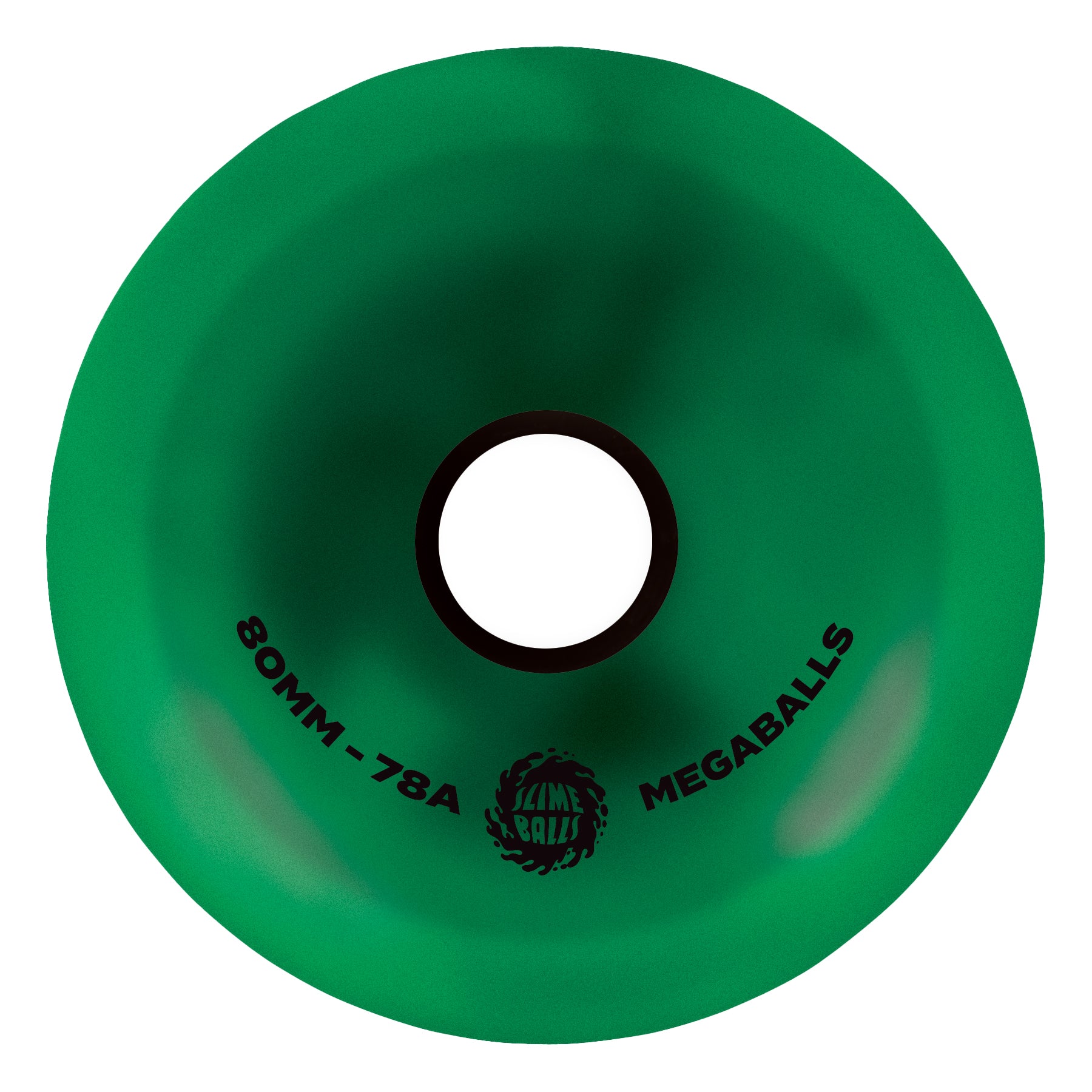 Slime Balls Skateboard Wheels 80mm Mega Balls 78A Metallic Green - Image 3