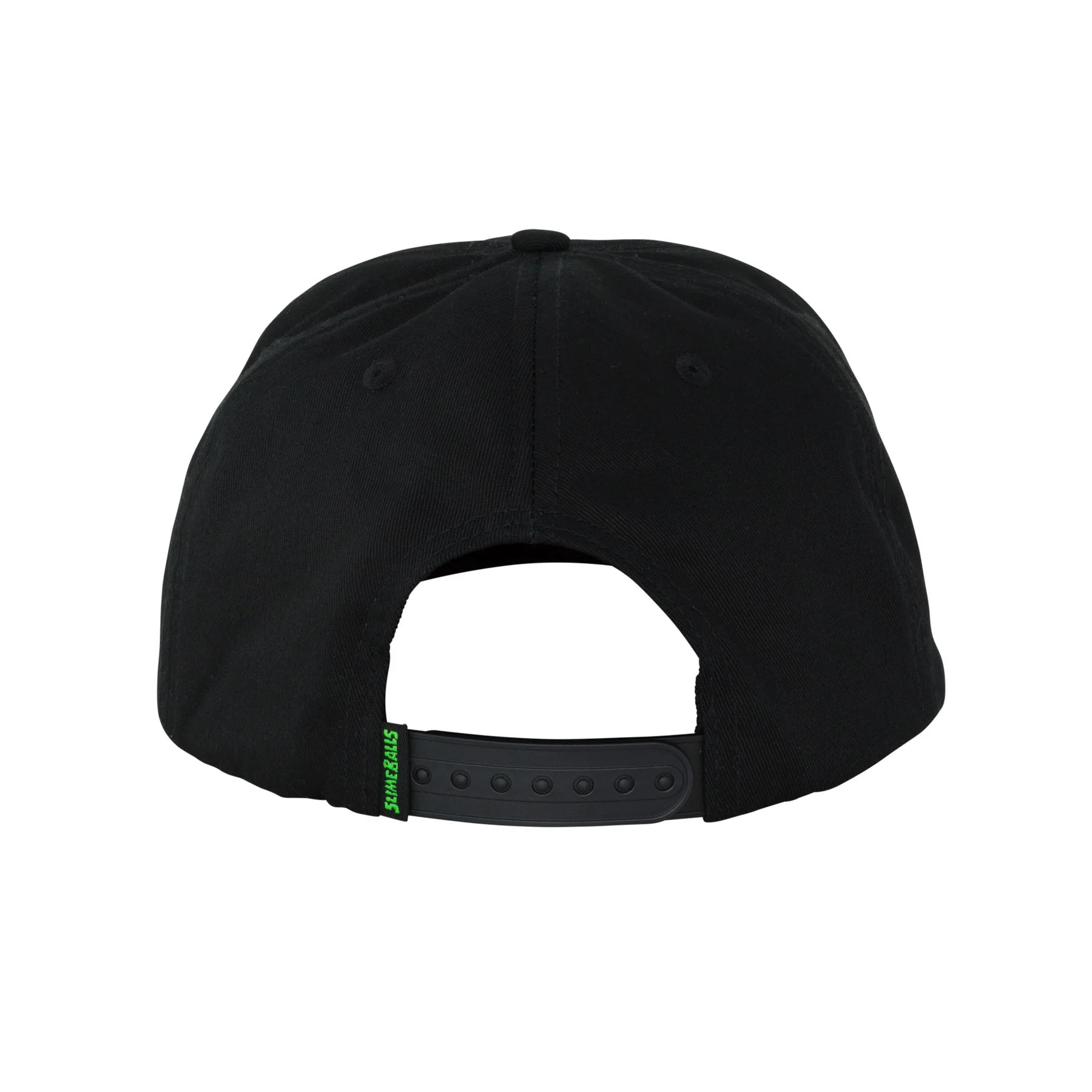 Slime Balls Skateboard Wheels Hat Speed Freak Snapback Black - Image 2