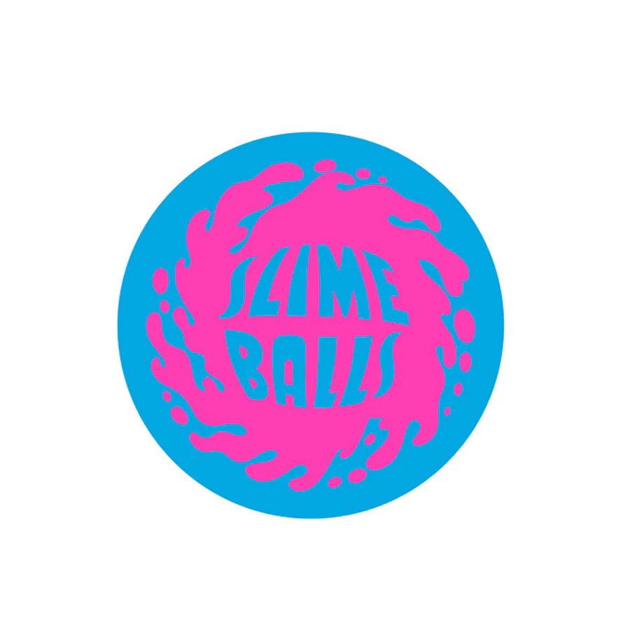 Slime Balls Skateboard Wheels Sticker Splat Logo Blue/Pink/Green 3"