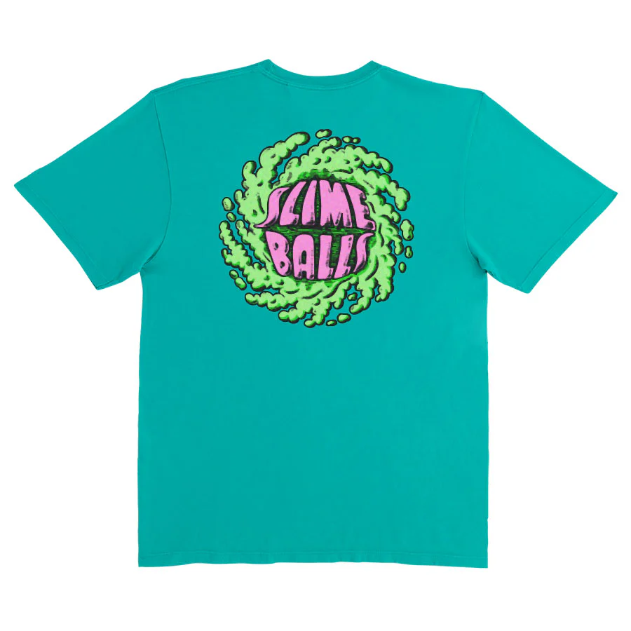 Slime Balls Skateboards Shirt Puff Balls Ultramarine