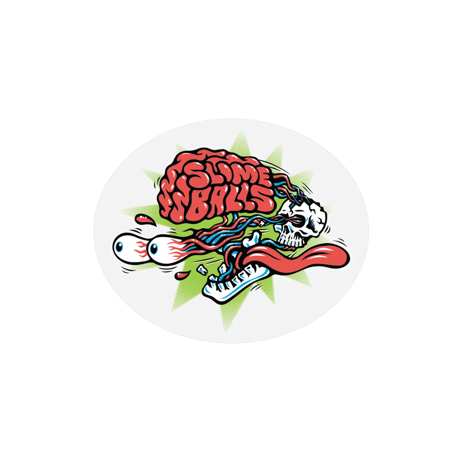 Slime Balls Sticker Brain Buster Multi 3.5"