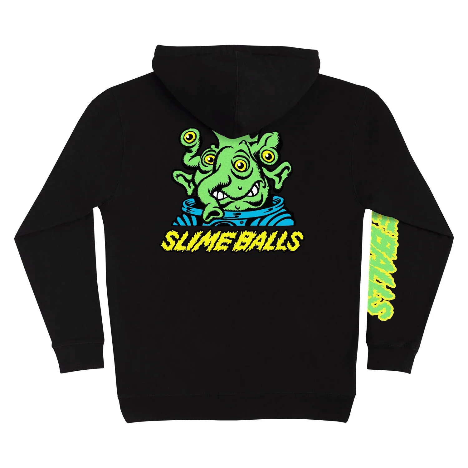 Slime Balls Wheels Hoody Peepers Pullover Black