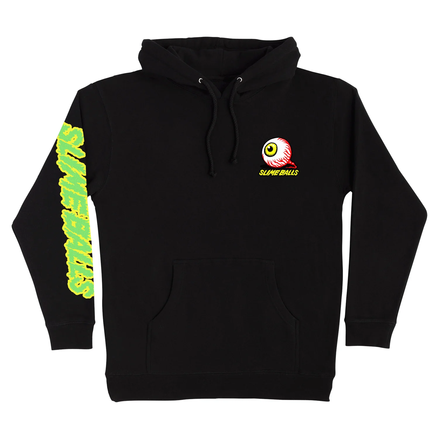 Slime Balls Wheels Hoody Peepers Pullover Black - Image 2