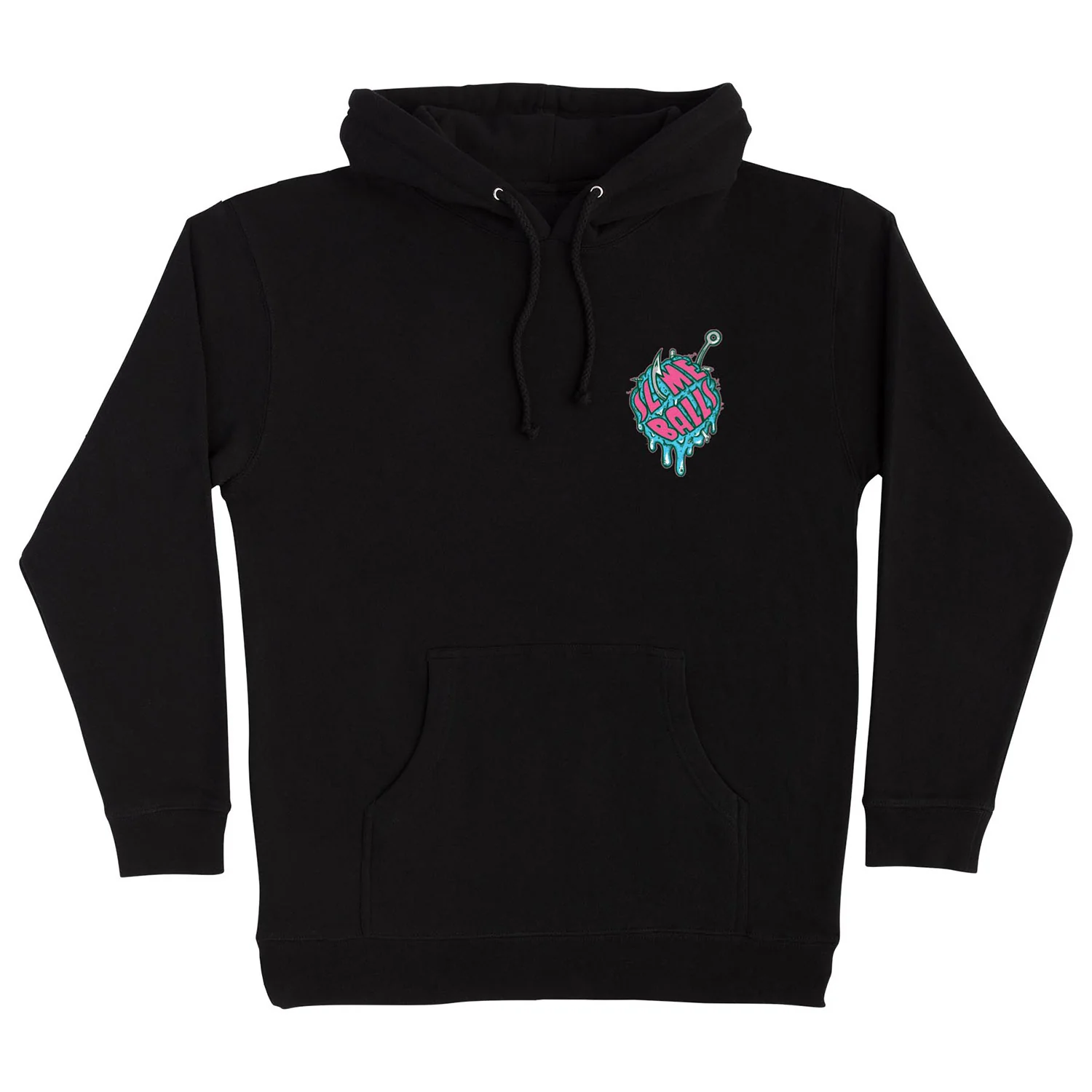 Slime Balls Wheels Skateboard Hoody Shark Bait Pullover Black - Image 2