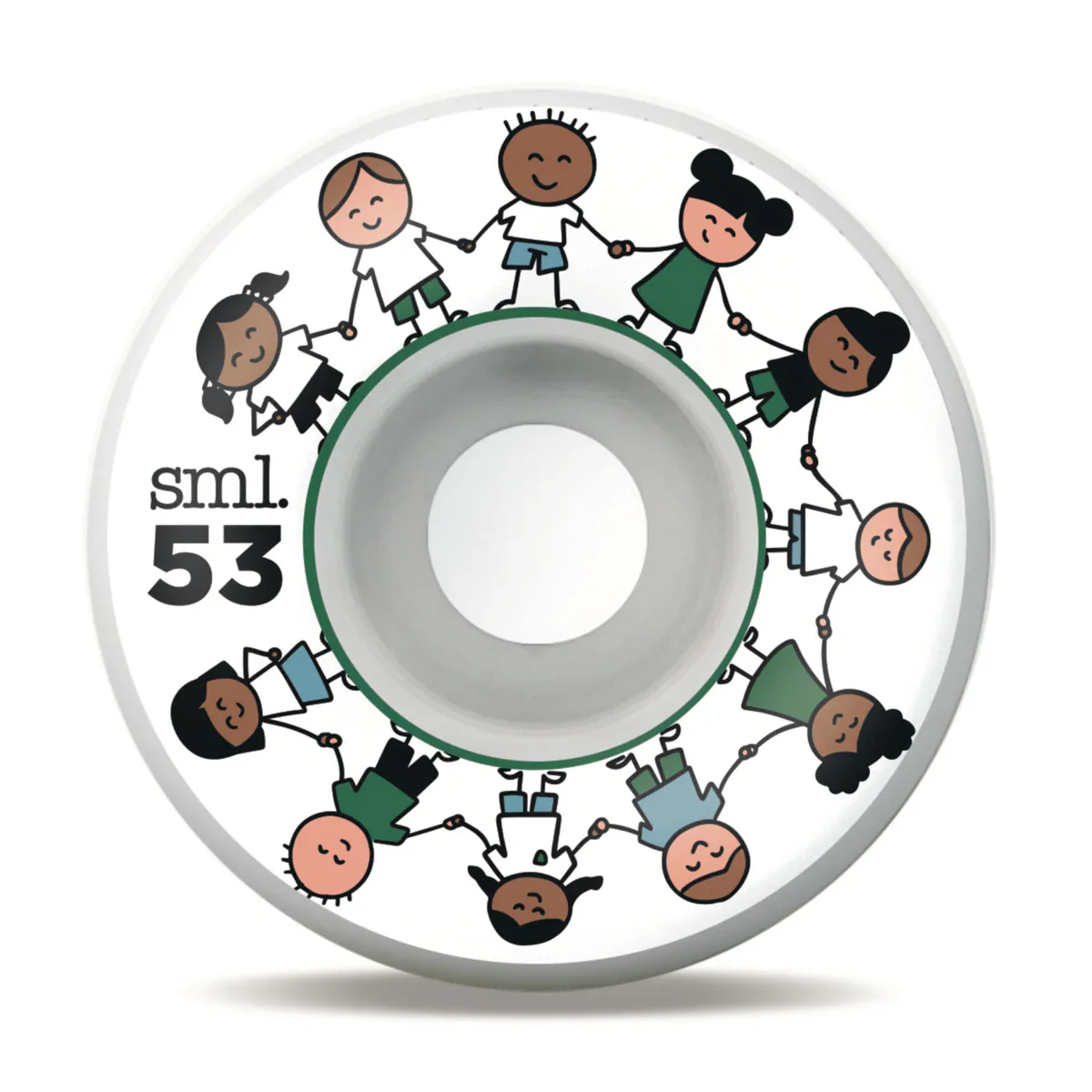 Sml Skateboard Wheels 53mm Small World Cruiser 78A White - Image 2