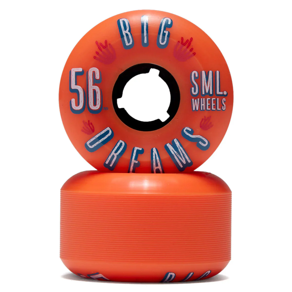 Sml Skateboard Wheels 56mm Succulent Cruiser 92A Sun Up Orange - Image 3