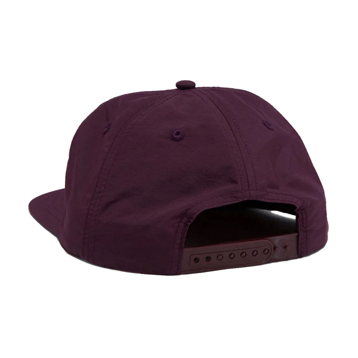 Snot Wheel Co. Hat Booger Logo Nylon Snapback Eggplant - Image 2