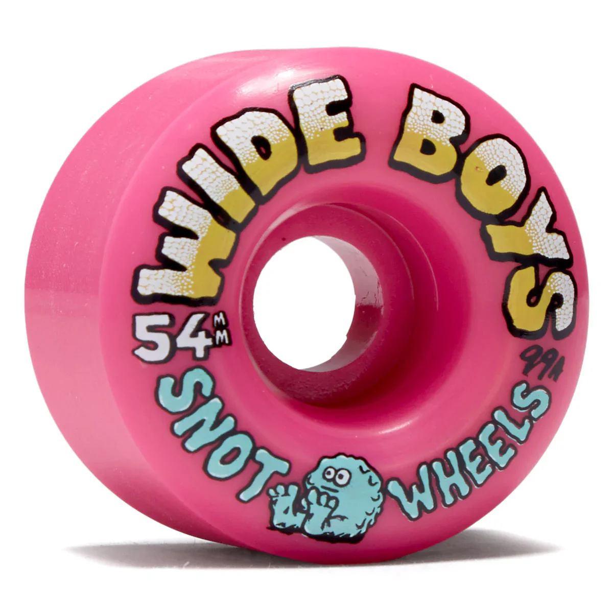 Snot Wheel Co. Skateboard Wheels 54mm Wide Boys 99A Pink - Image 2