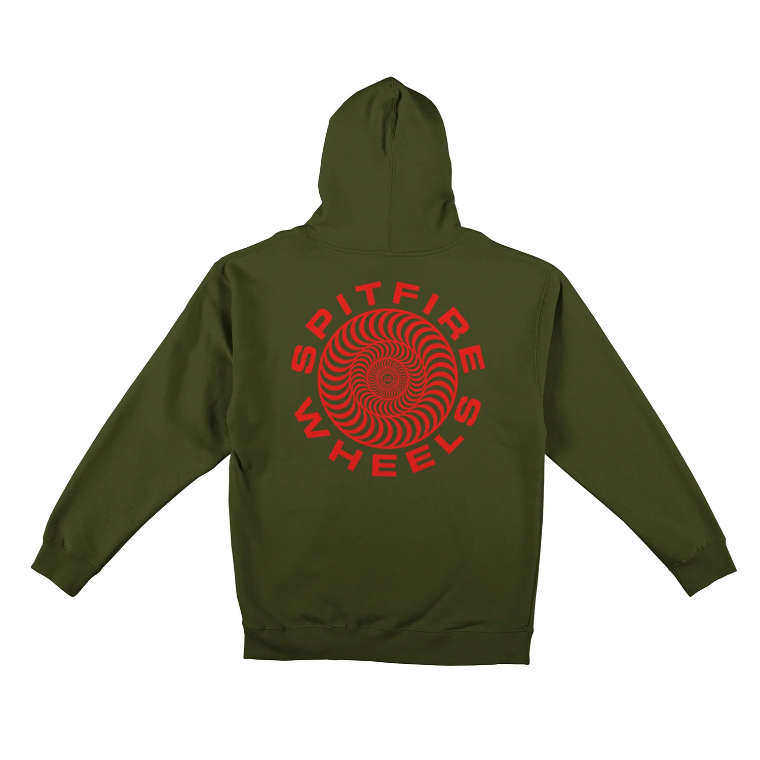 Spitfire Hoody Classic 87 Swirl Zip Army - Image 2