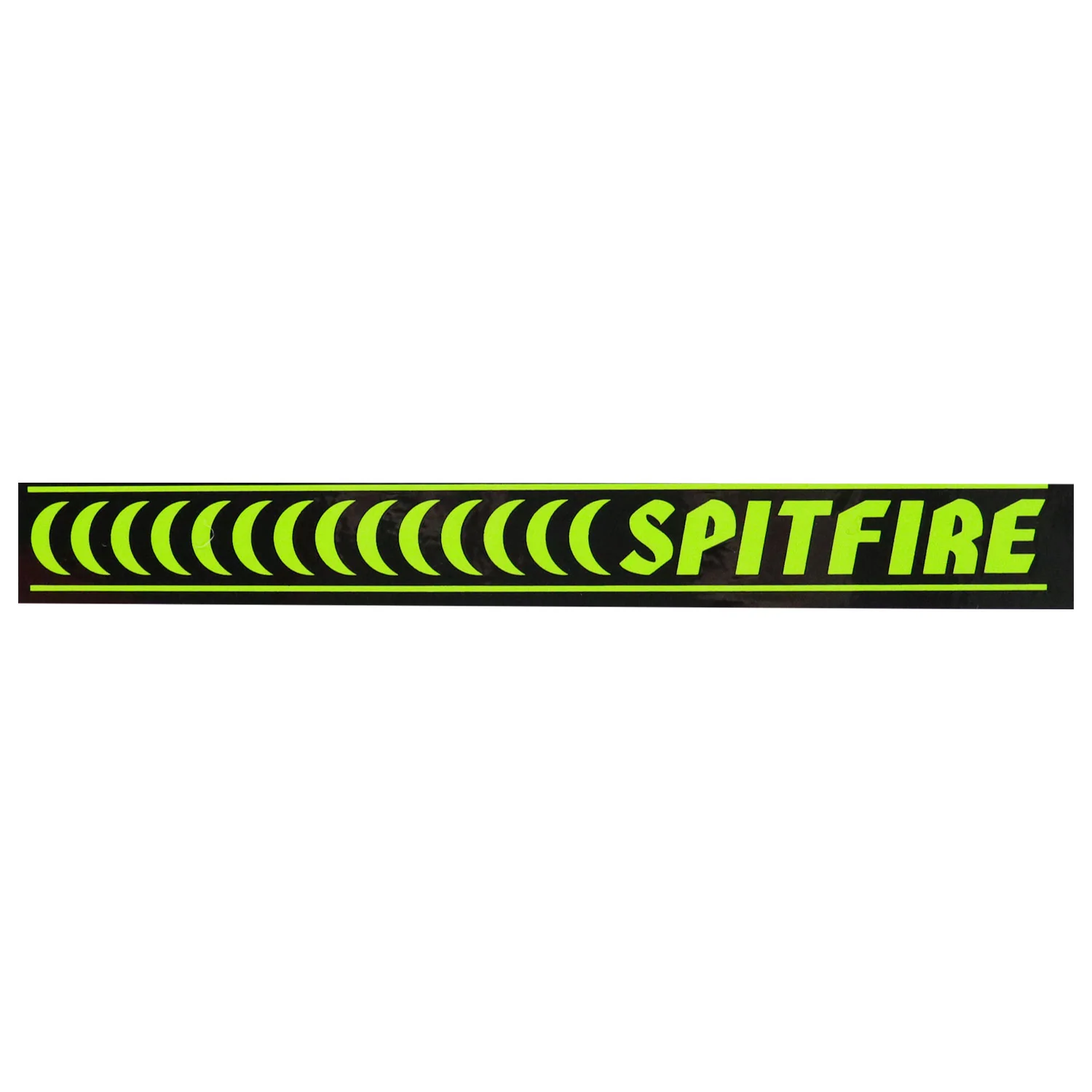 Spitfire Skateboard Barred Sticker Black/Green 8.75" x 1"
