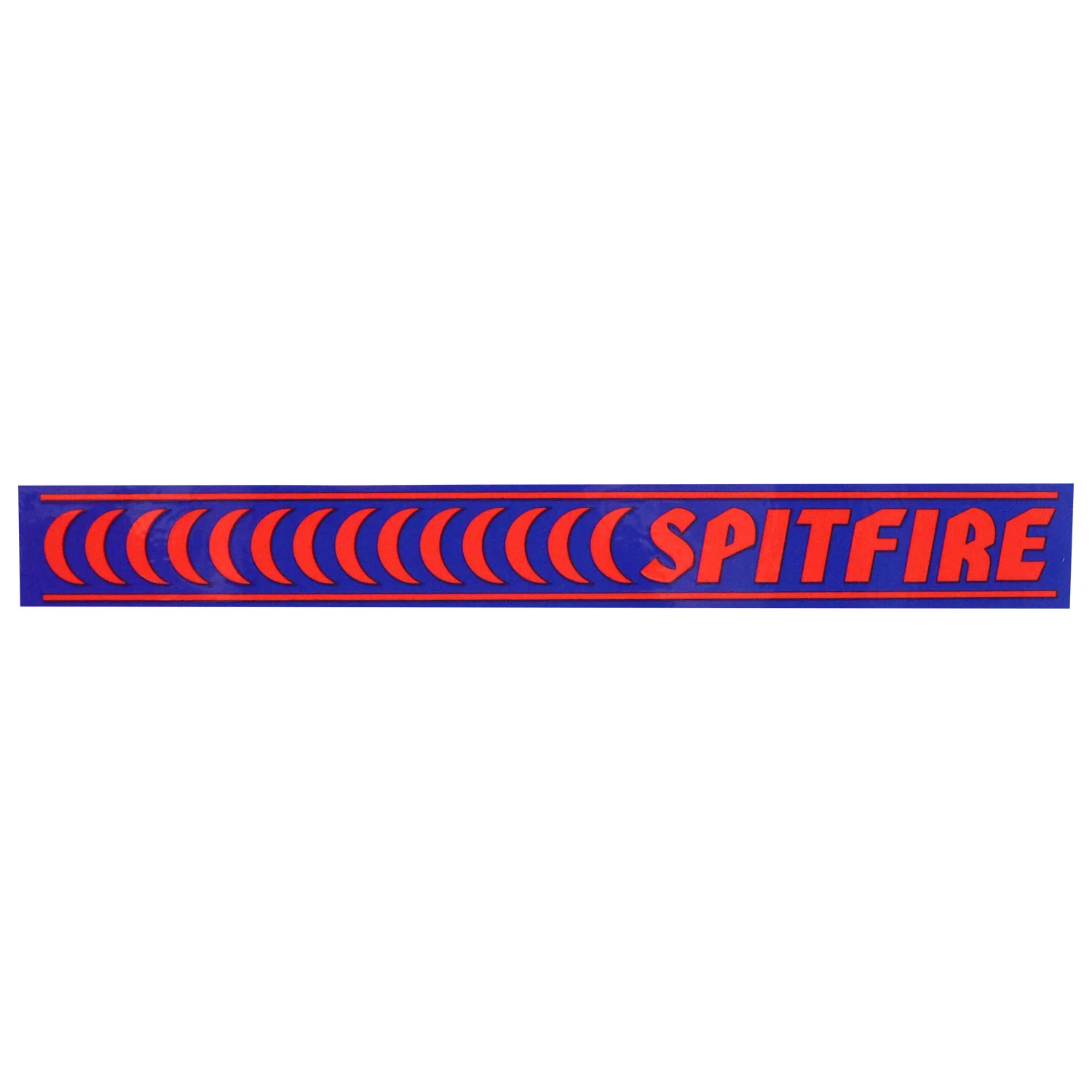 Spitfire Skateboard Barred Sticker Blue/Red 8.75" x 1"