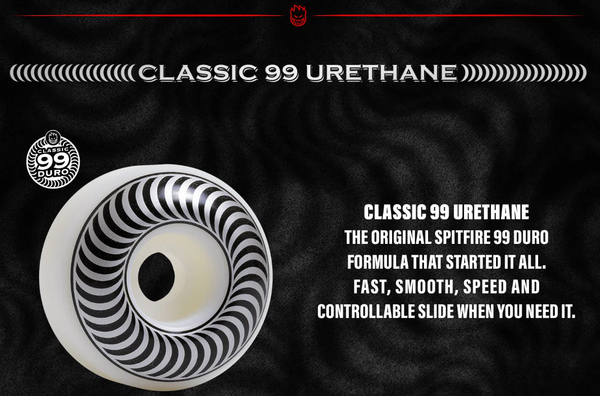 Spitfire Skateboard Wheels 52mm Classics with Bronson Pro G3 Bearings - Image 3