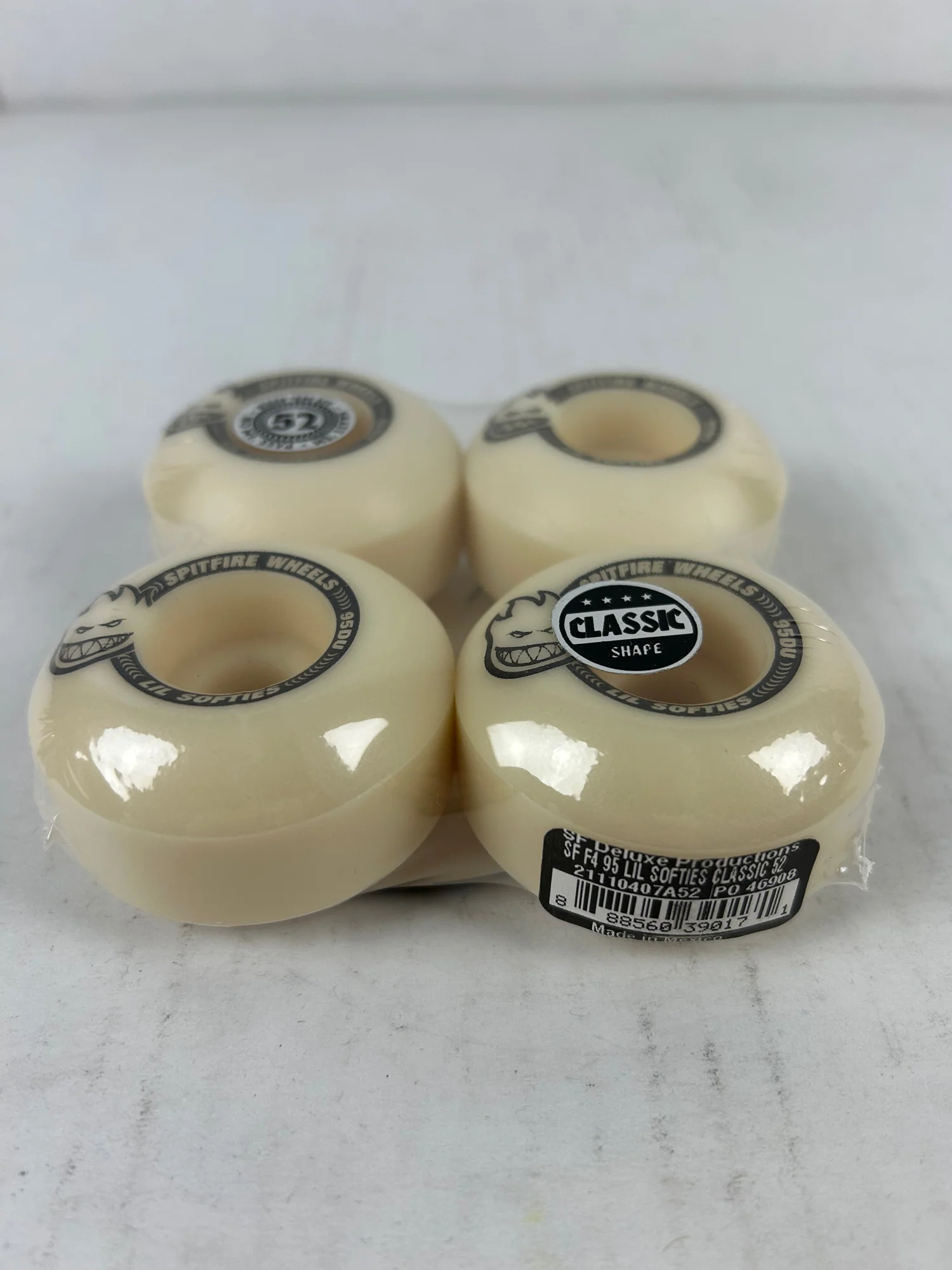 Spitfire Skateboard Wheels 52mm F4 95A Lil Softies Classic Natural - Image 5