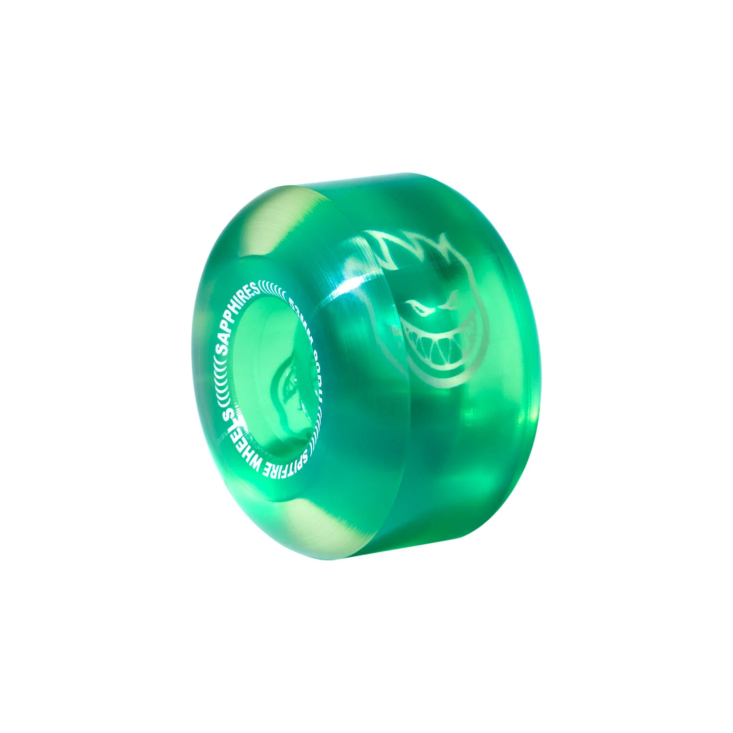 Spitfire Skateboard Wheels 53mm Sapphire 90A Green - Image 3