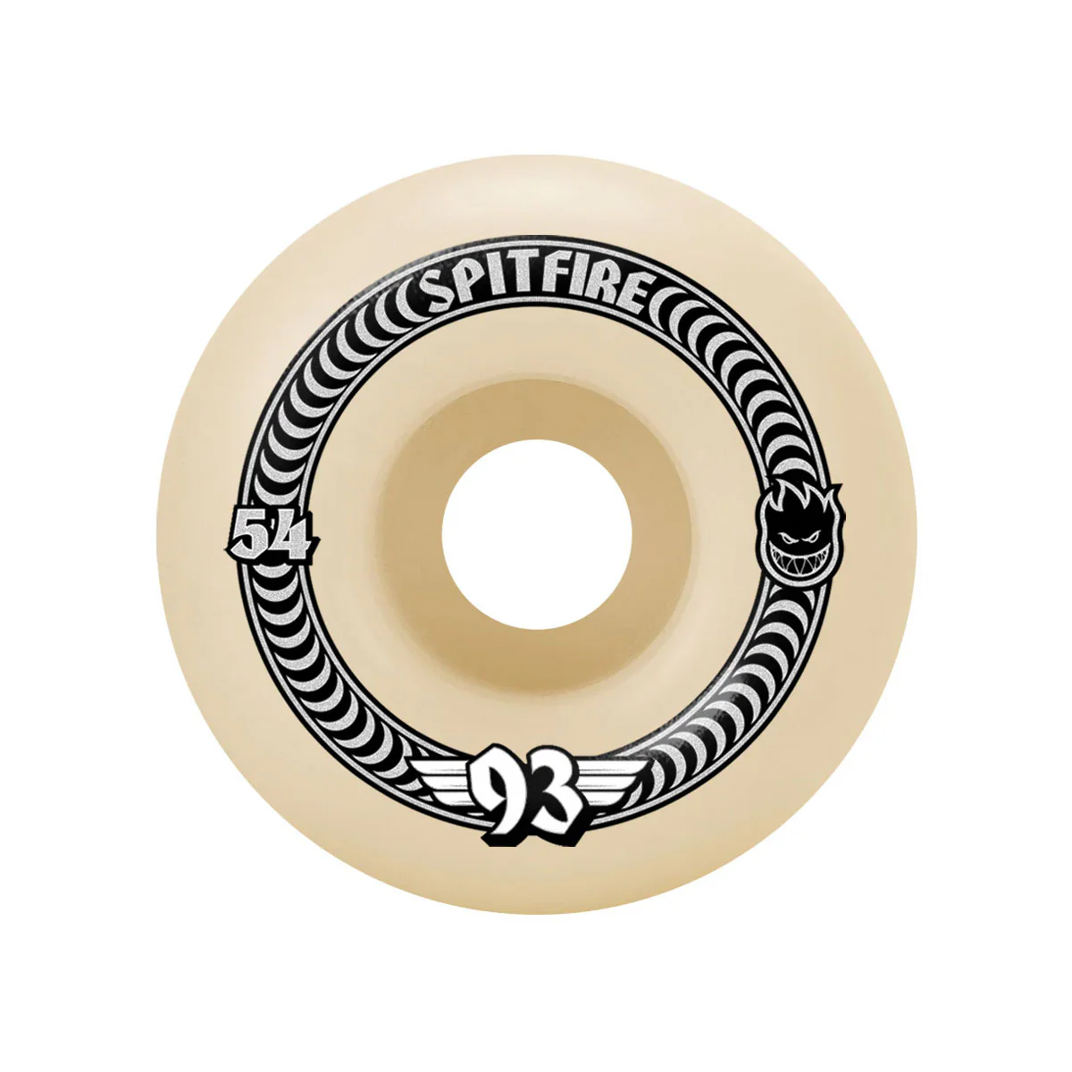 Spitfire Skateboard Wheels 54mm F4 Soft Sliders 93A Classics Natural - Image 2