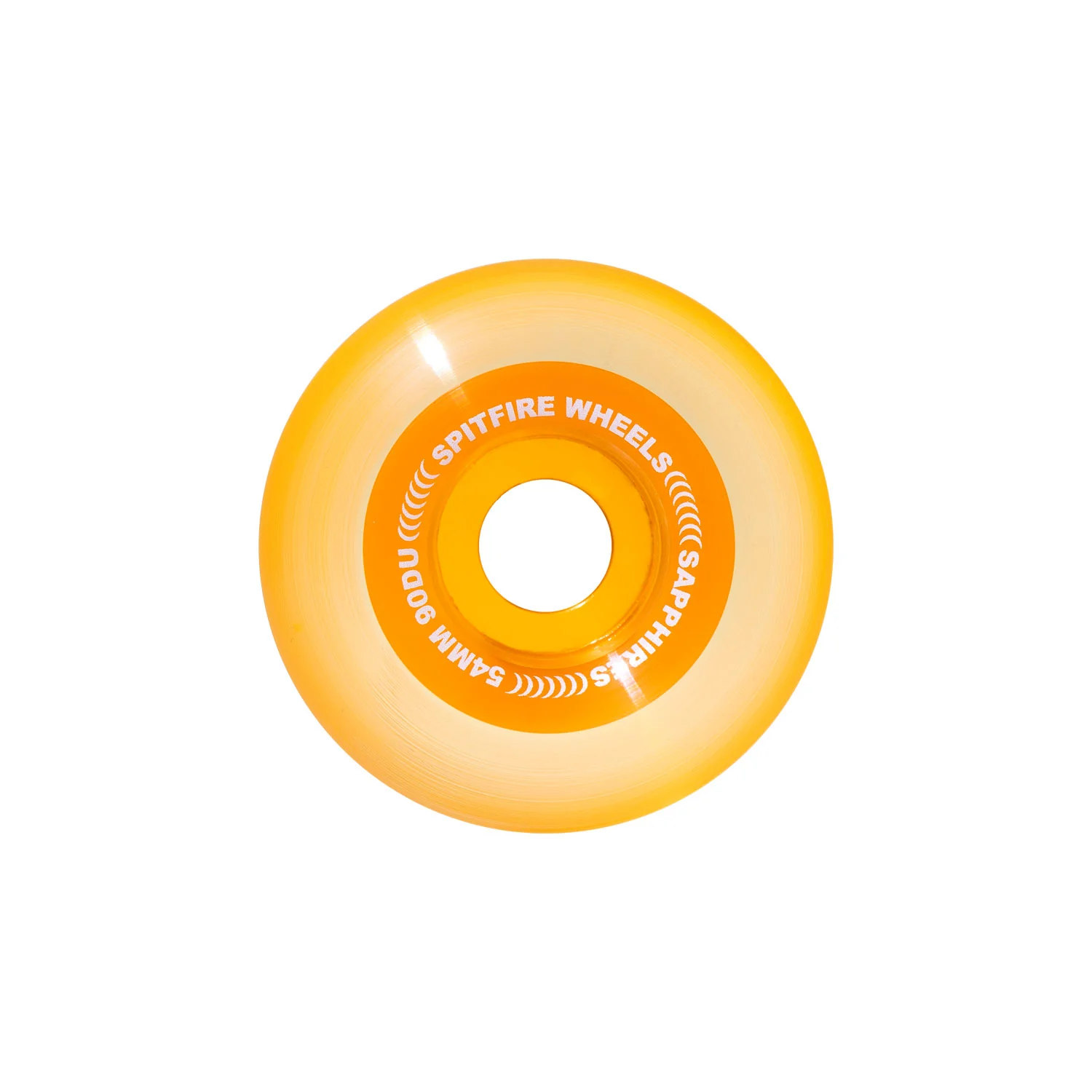 Spitfire Skateboard Wheels 54mm Sapphire 90A Orange - Image 2