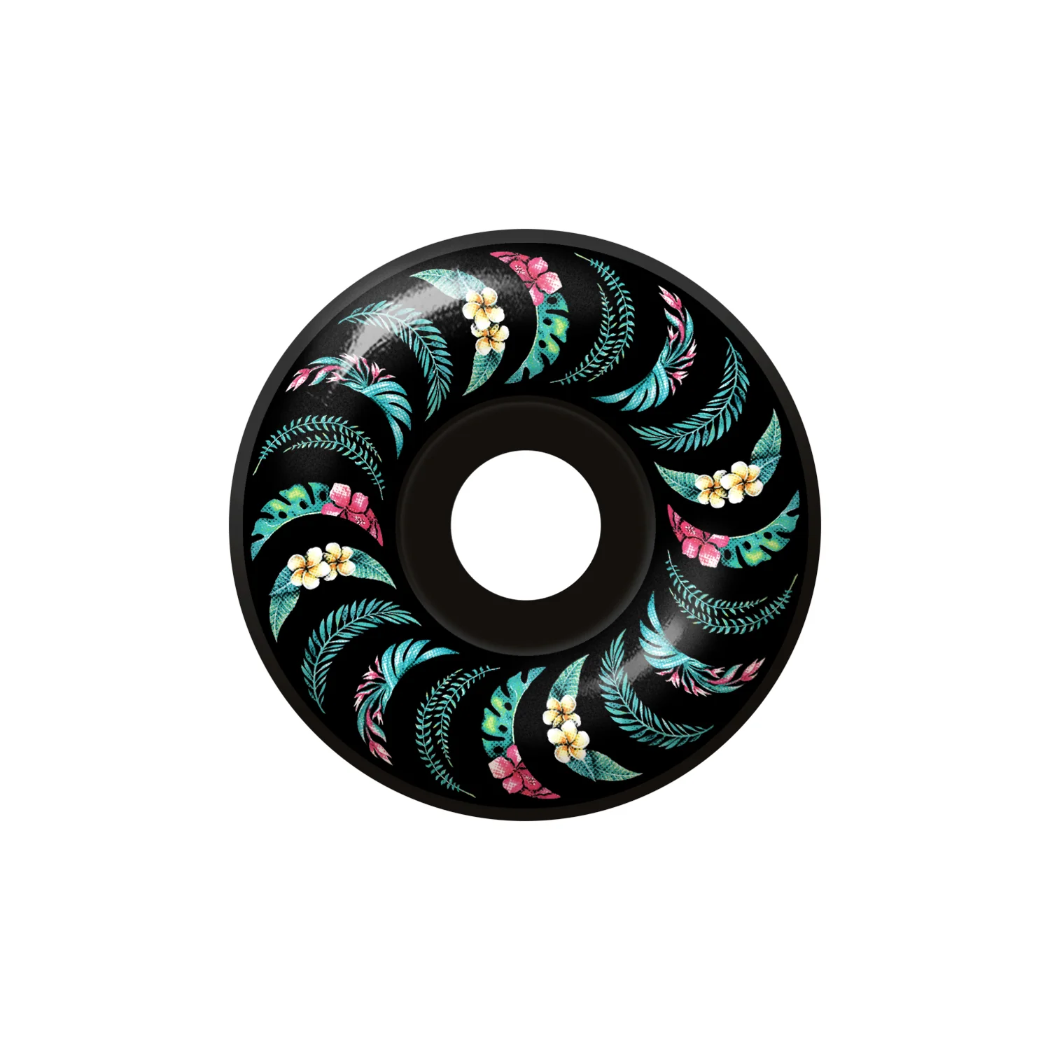 Spitfire Skateboard Wheels 55mm F4 99A Floral Classic Black - Image 2
